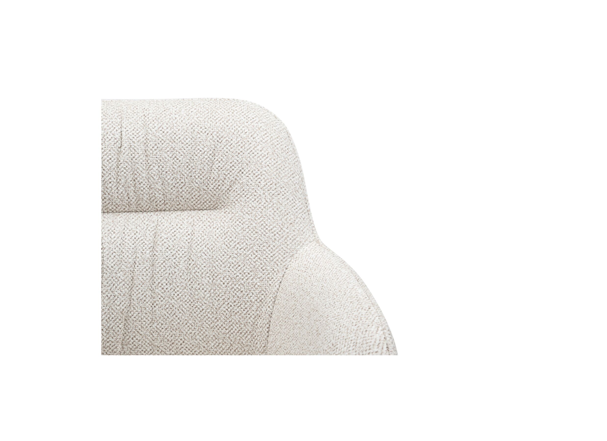 Detail - Chaise coque Tristan 63x62,5x86,5cm - fibre polyester - beige