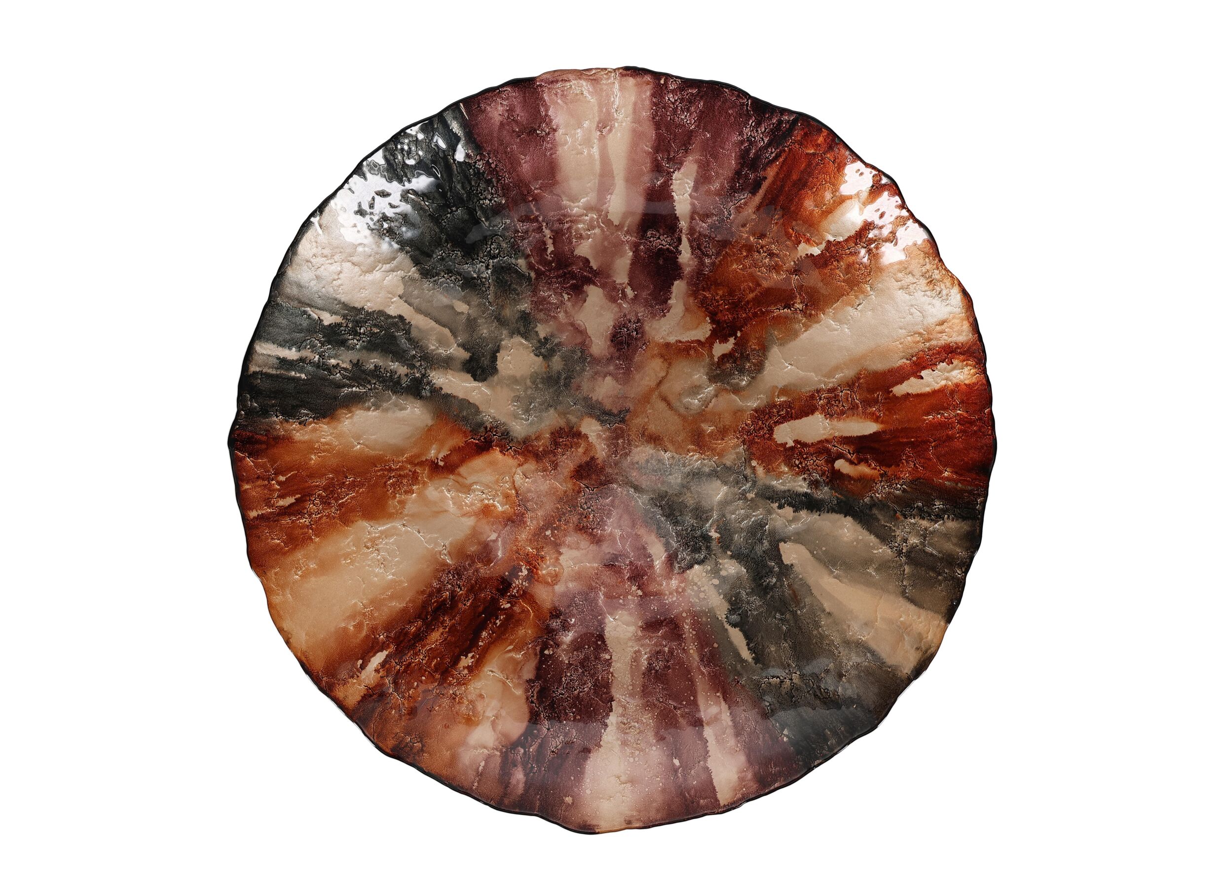 Aperçu - Plat Cosmo Ø59cm - verre - haze