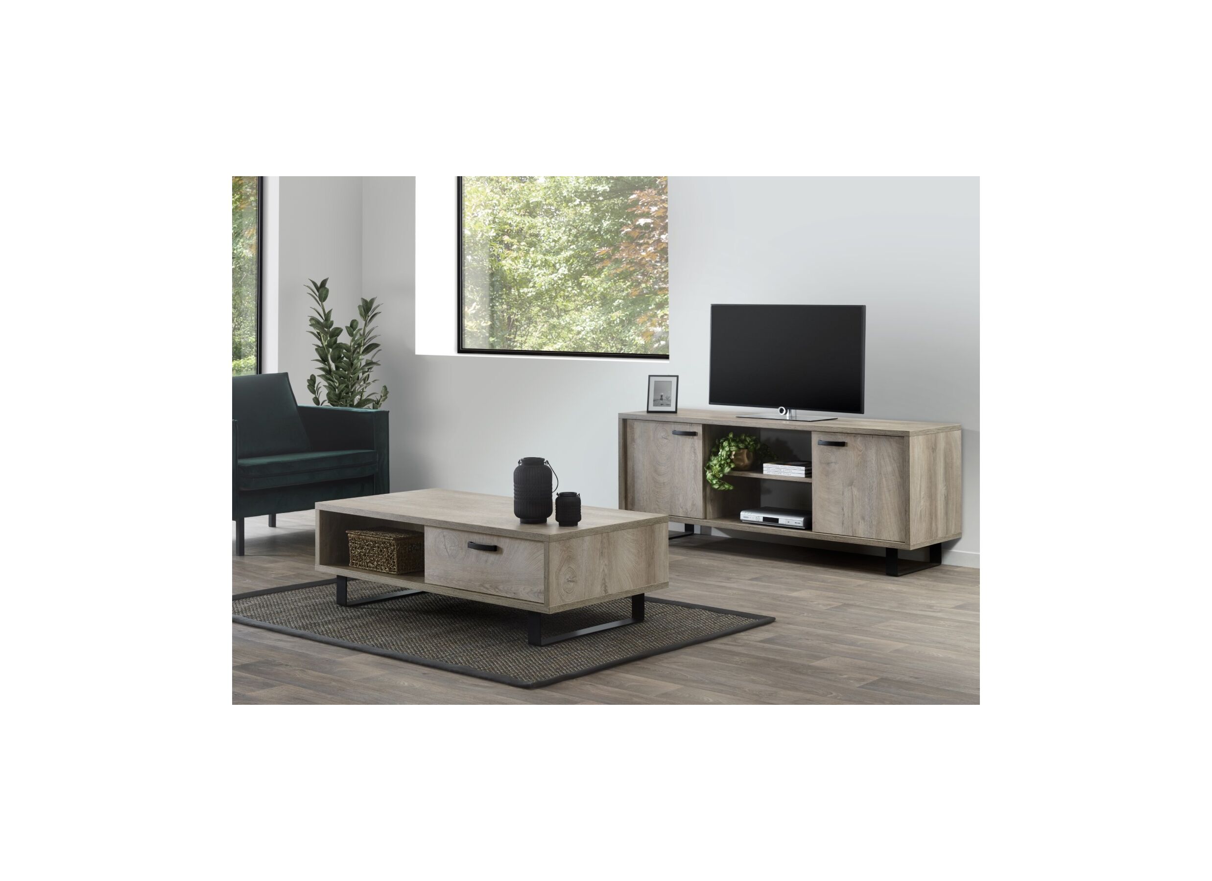 Salontafel Como 2 met opbergruimte