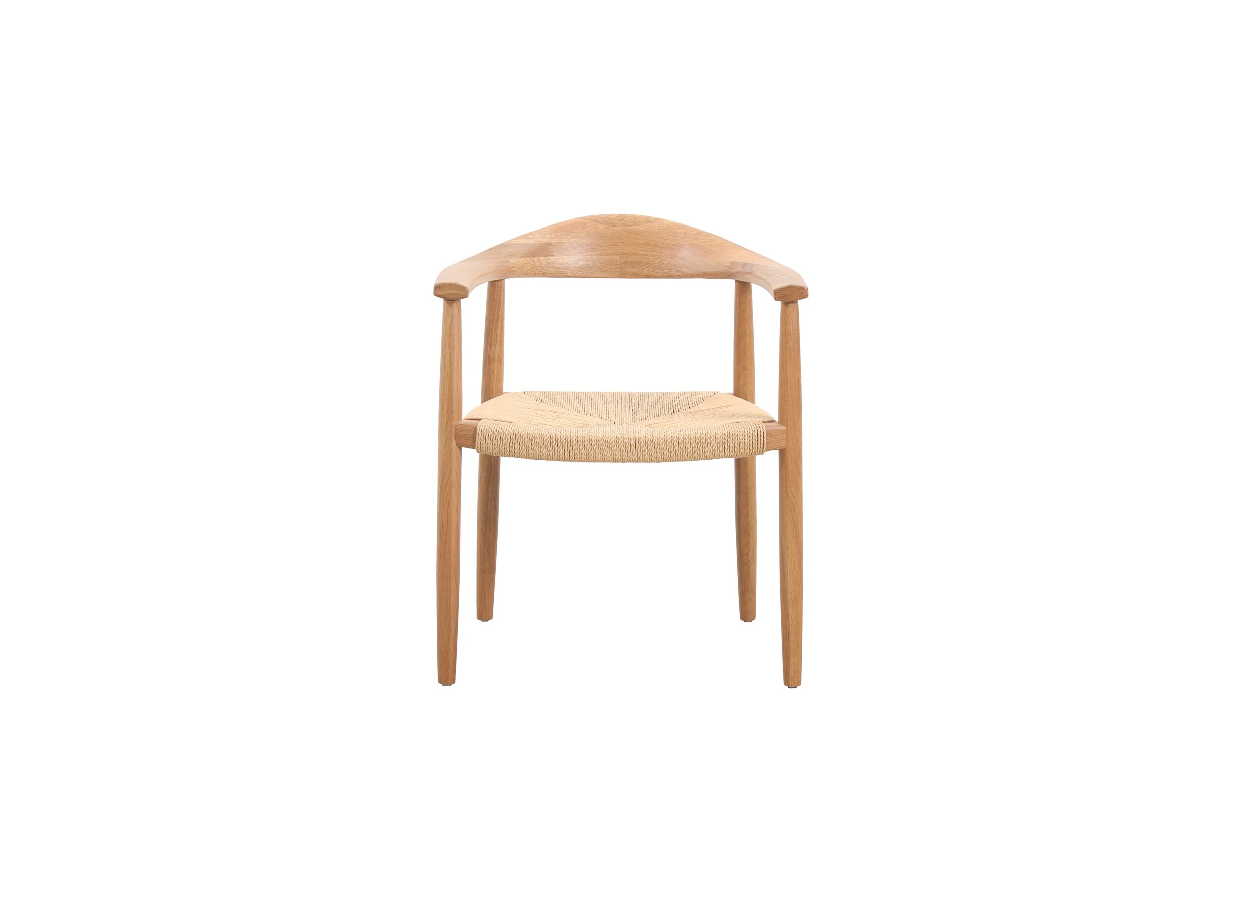 Aperçu - Chaise Harvey 56x52x76,5cm - chêne massif rotin - naturel