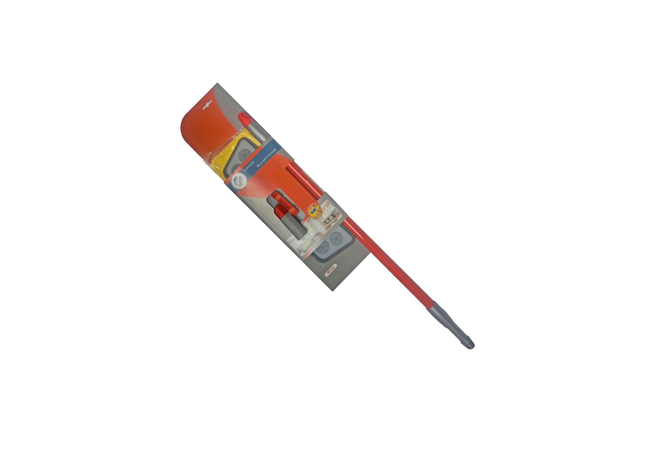 Vloerwisser Flipper rood grijs