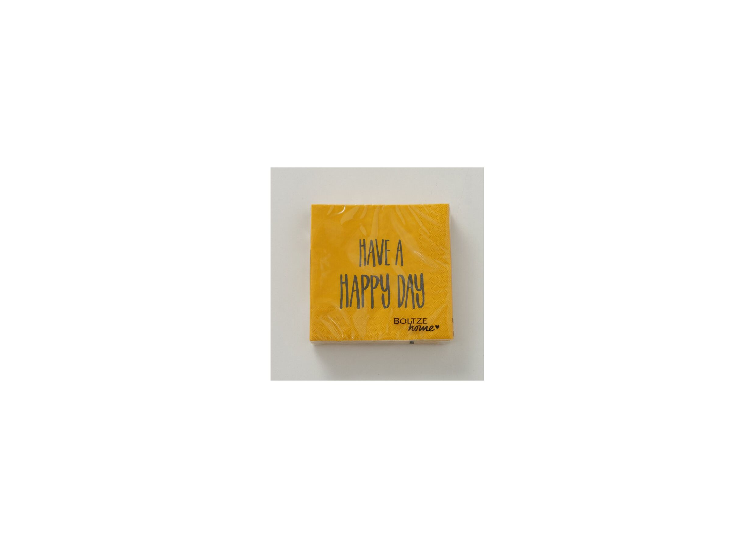 Aperçu - Serviette Today 17x17cm gris blanc jaune 20 pièces