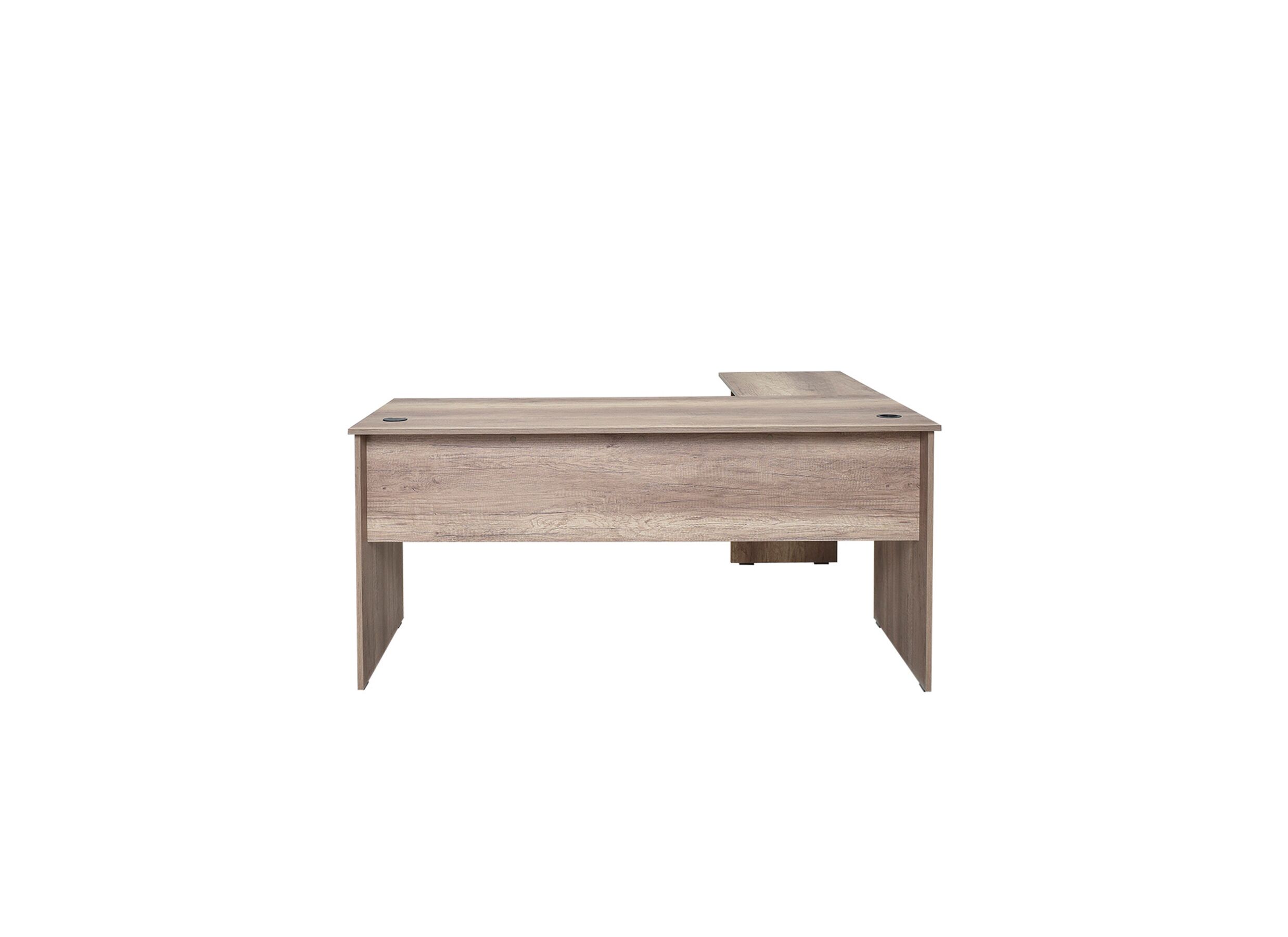 Hoekbureau Merida 160x144x75cm - melamine - bruin