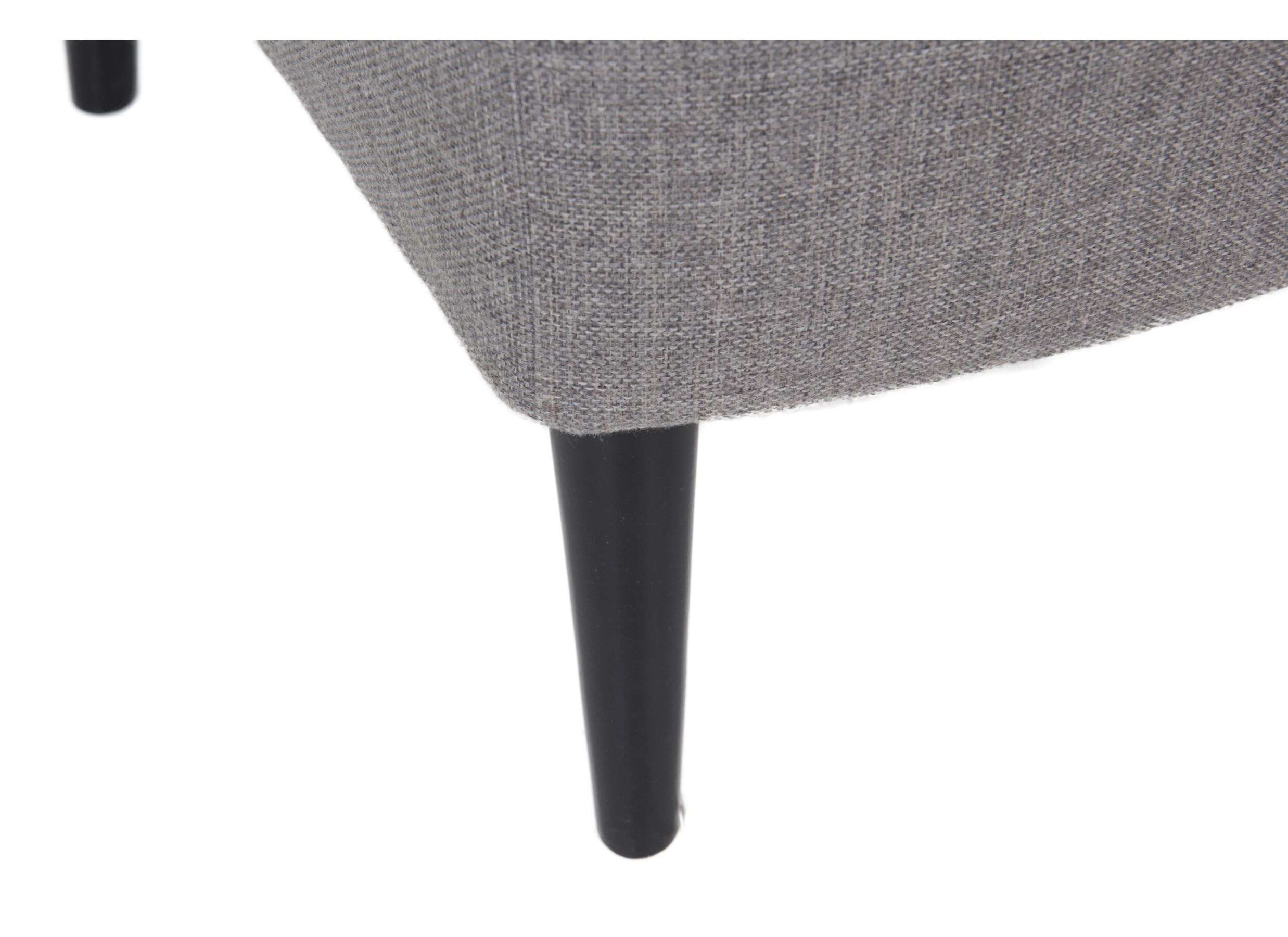 Fauteuil et pouf Canto 76x80x107cm - tissu - taupe