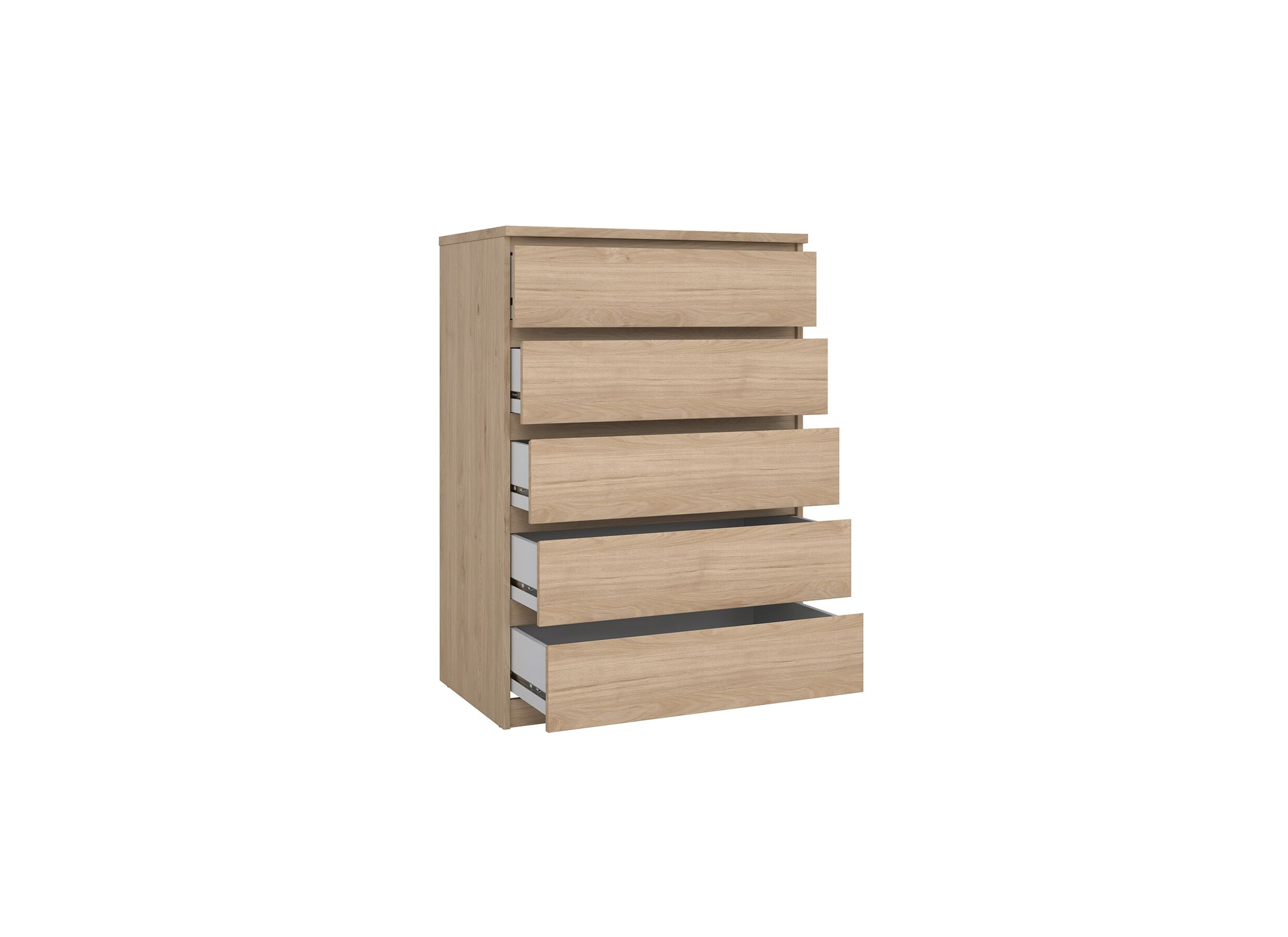 Commode Naia 77x50x112cm - mélamine - jackson hickory
