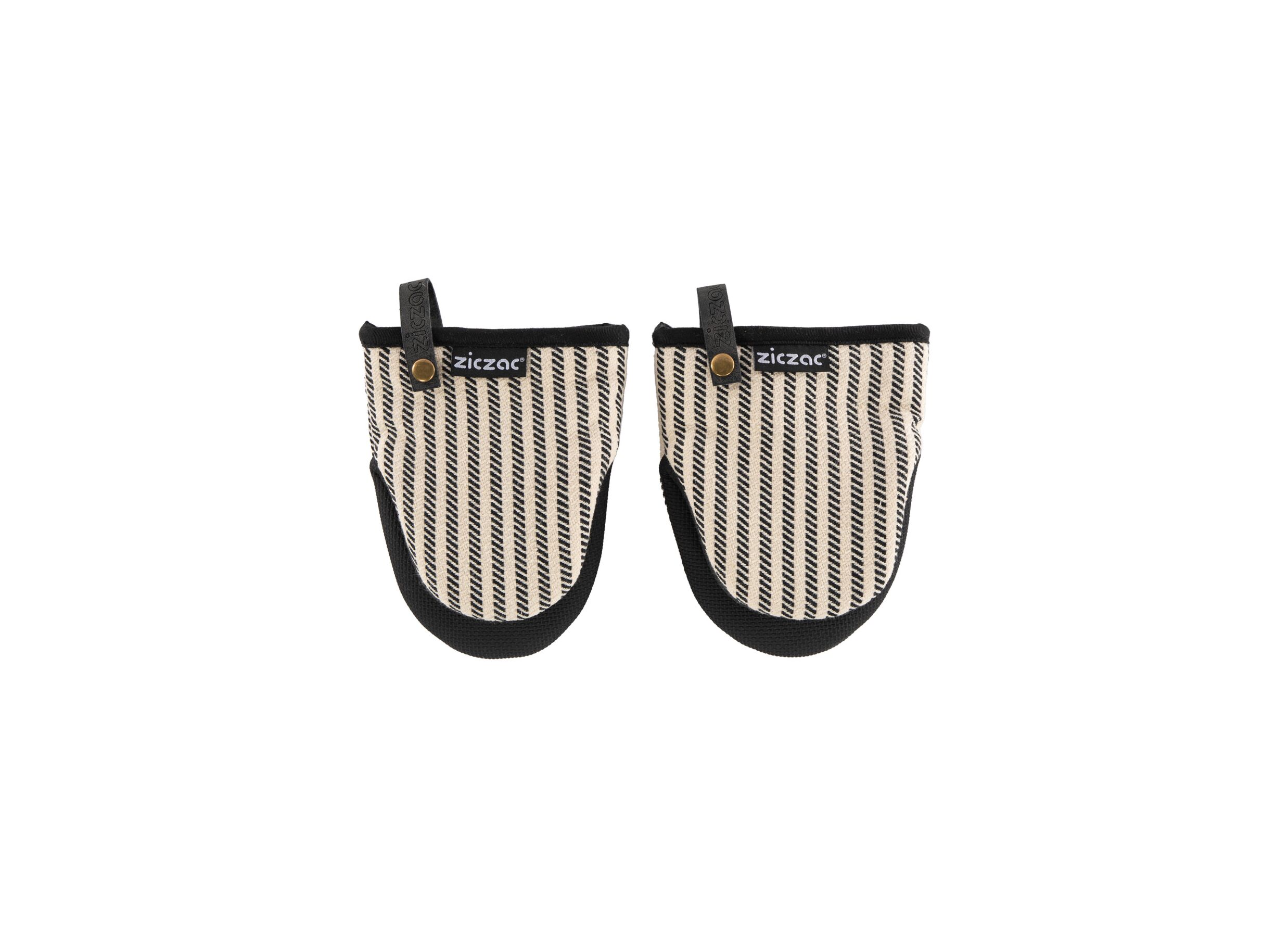 Plus Important - Gant isolant Toledo Poignees 18x14cm - coton & fibre de polyester - noir, lot de 2