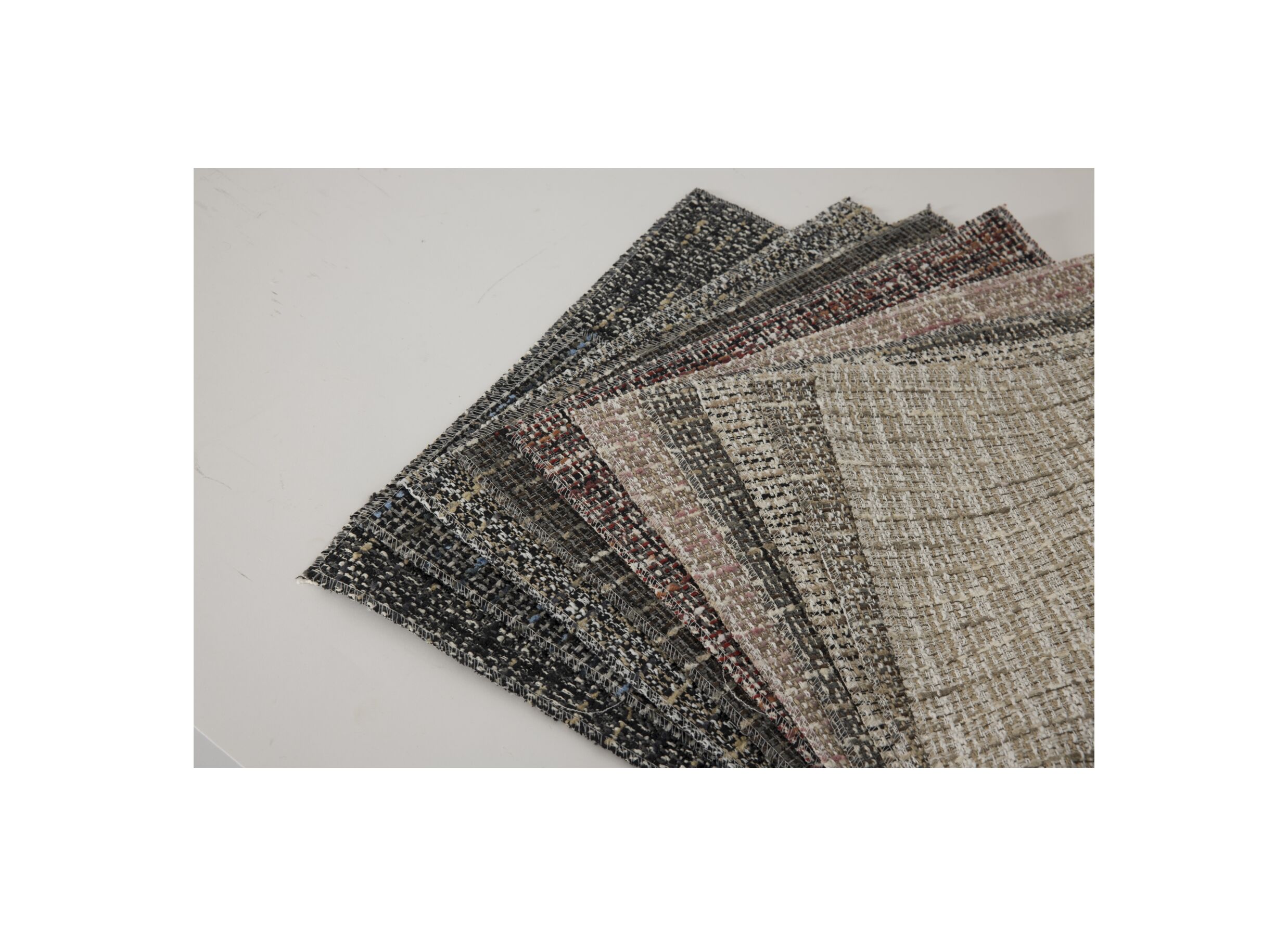 Kleurstaal - Hoeksalon Parkaway 350x270cm - stof - roze