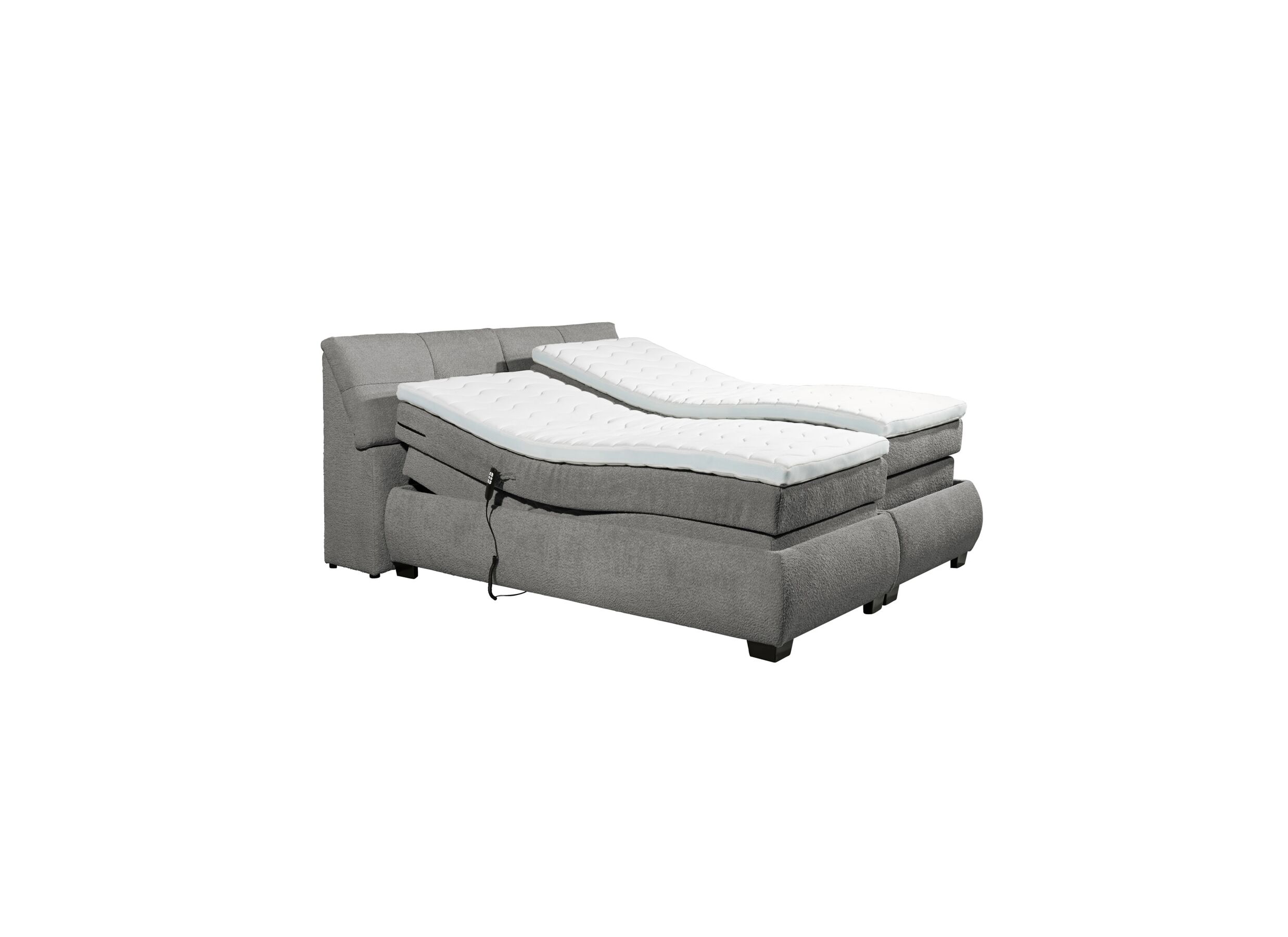 Aperçu - Boxspring Reynosa Gel 180x200cm avec rangement/électrique graphite