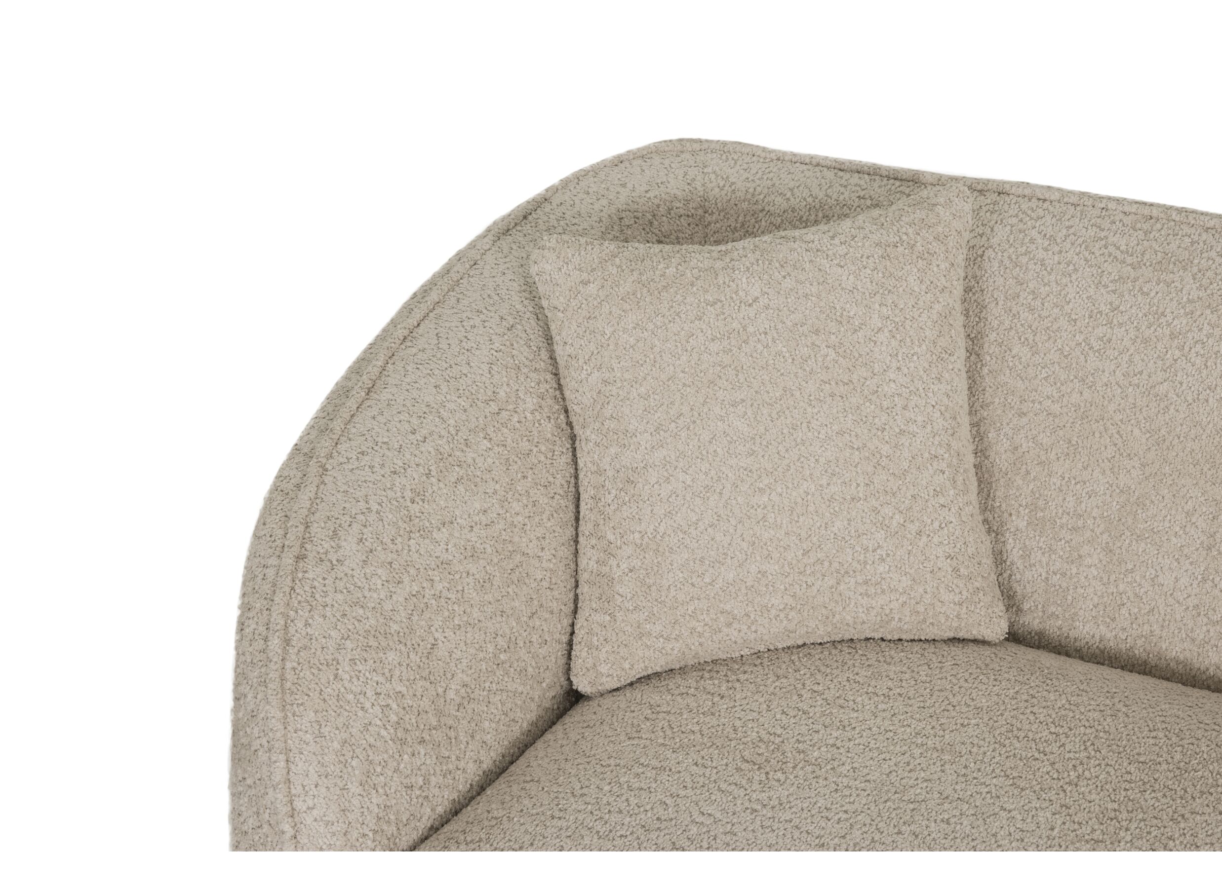 Detailfoto - Zetel Momo 2-zit - polyestervezel - beige