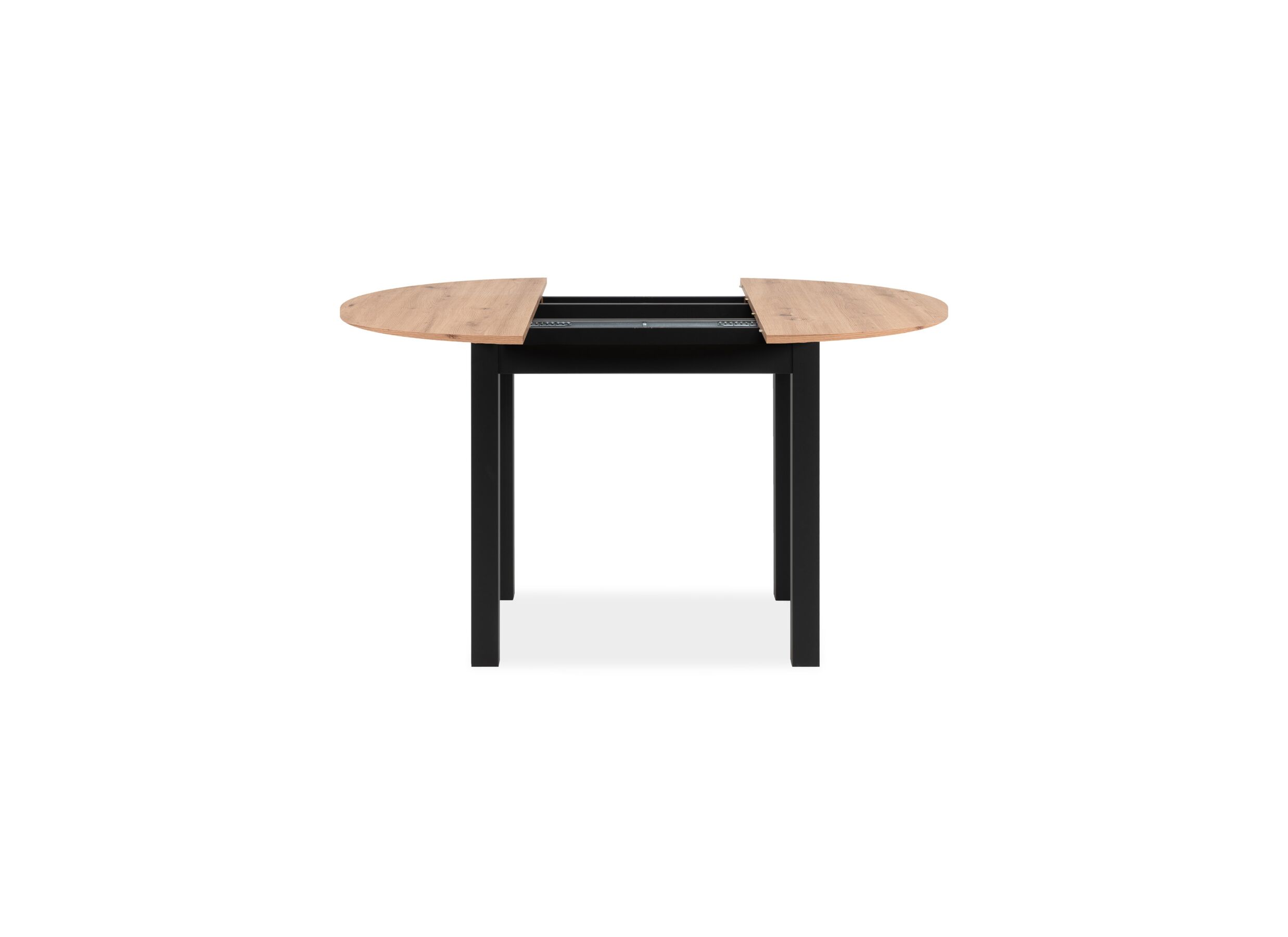 Overzichtsfoto - Ronde tafel Coburg 100/140x100cm - melamine - artisanal oak