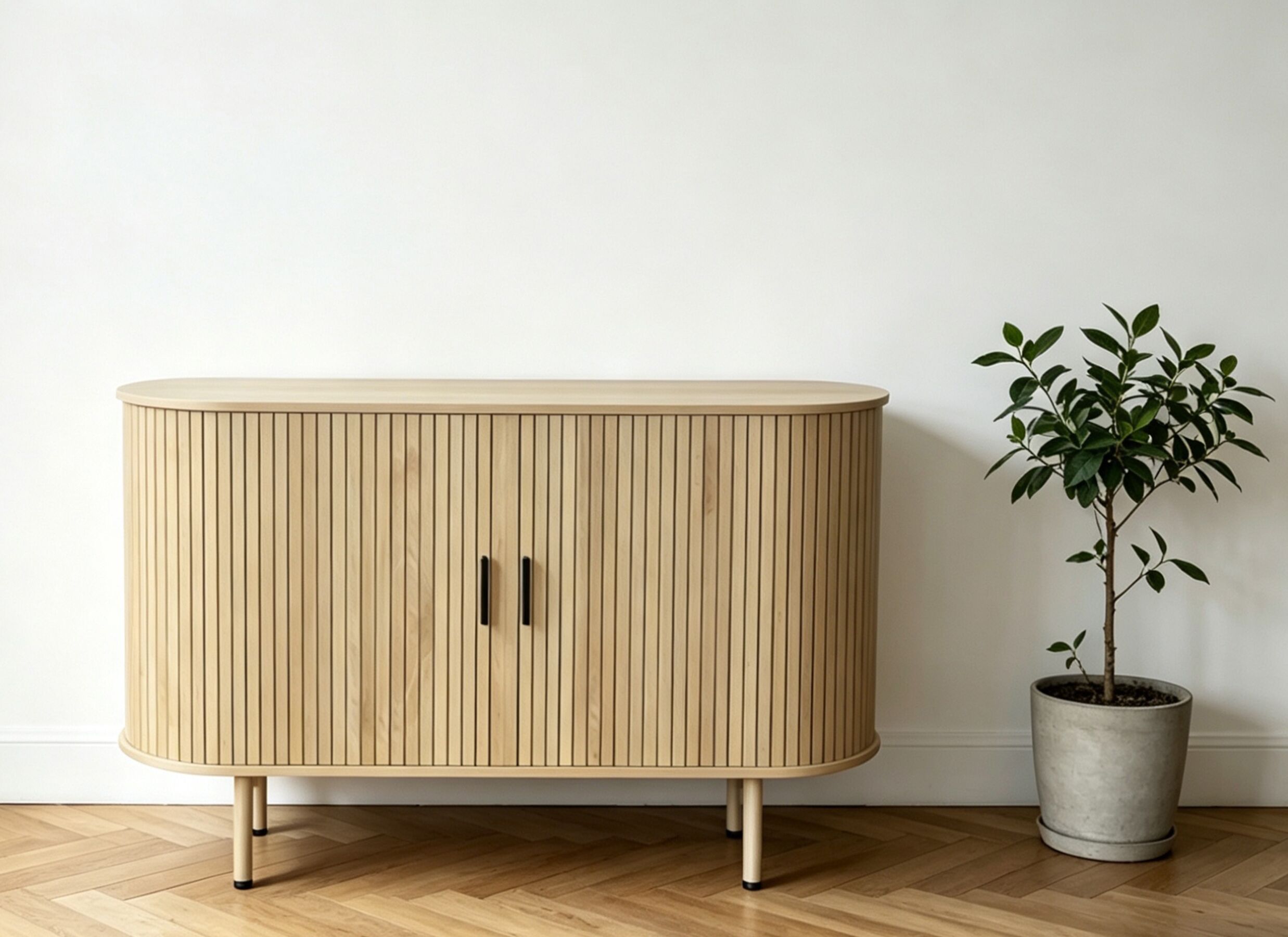 Sfeerfoto - Commode Craze 120x40x80cm - melamine - light oak