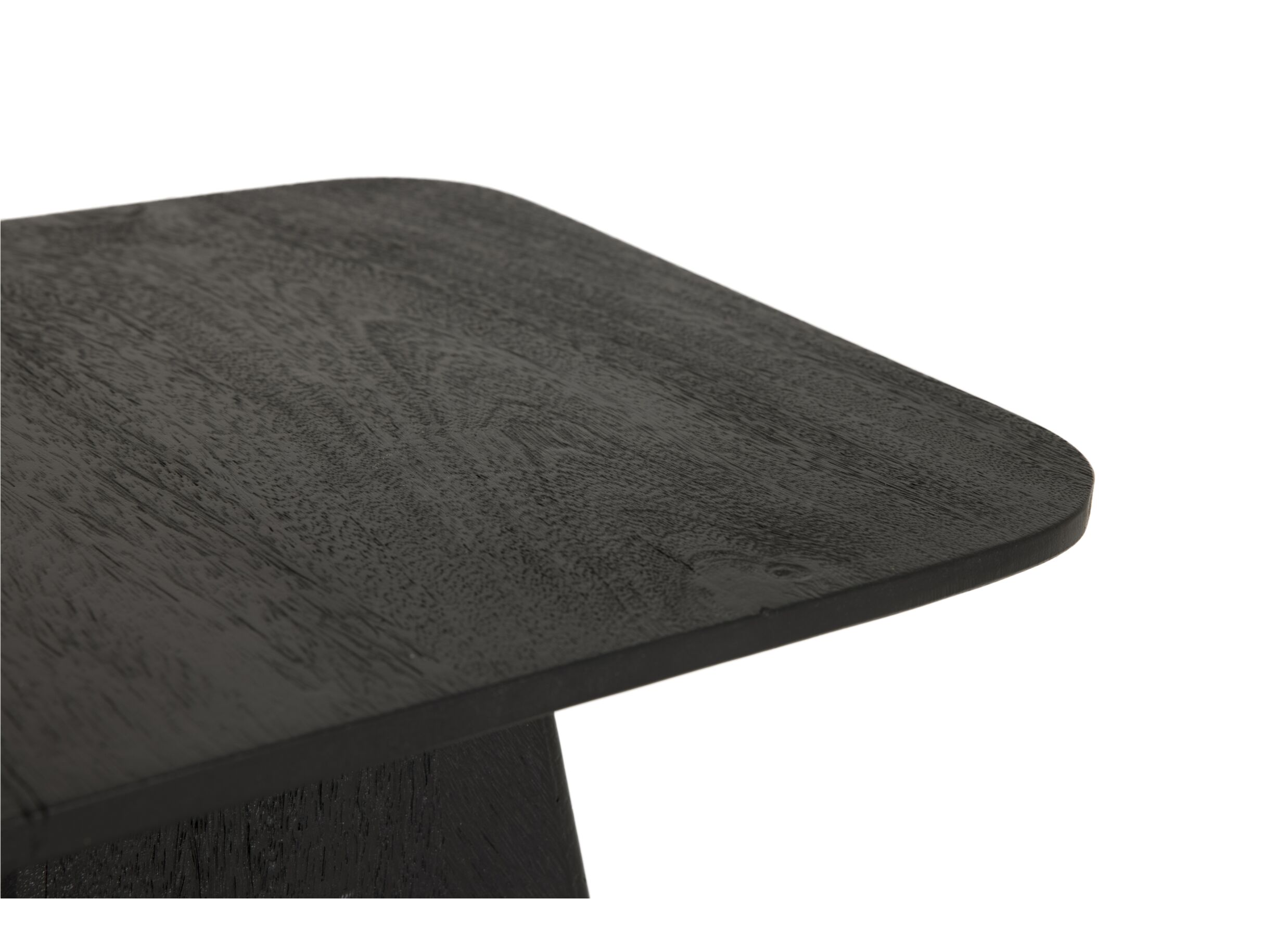 Table basse Thalia 40x40cm - mangue massif - noir