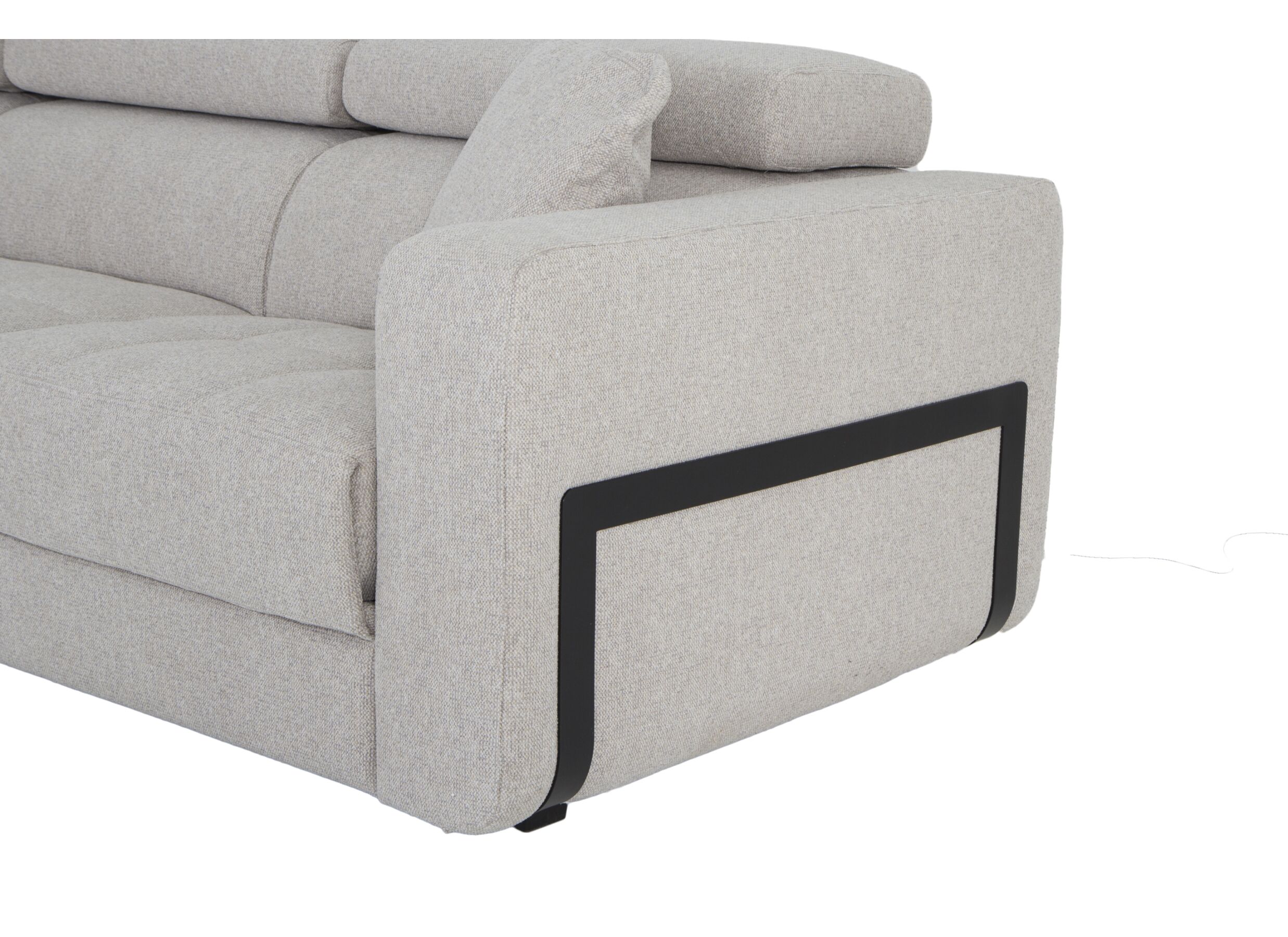 Canapé d'angle Rezzo tissu beige