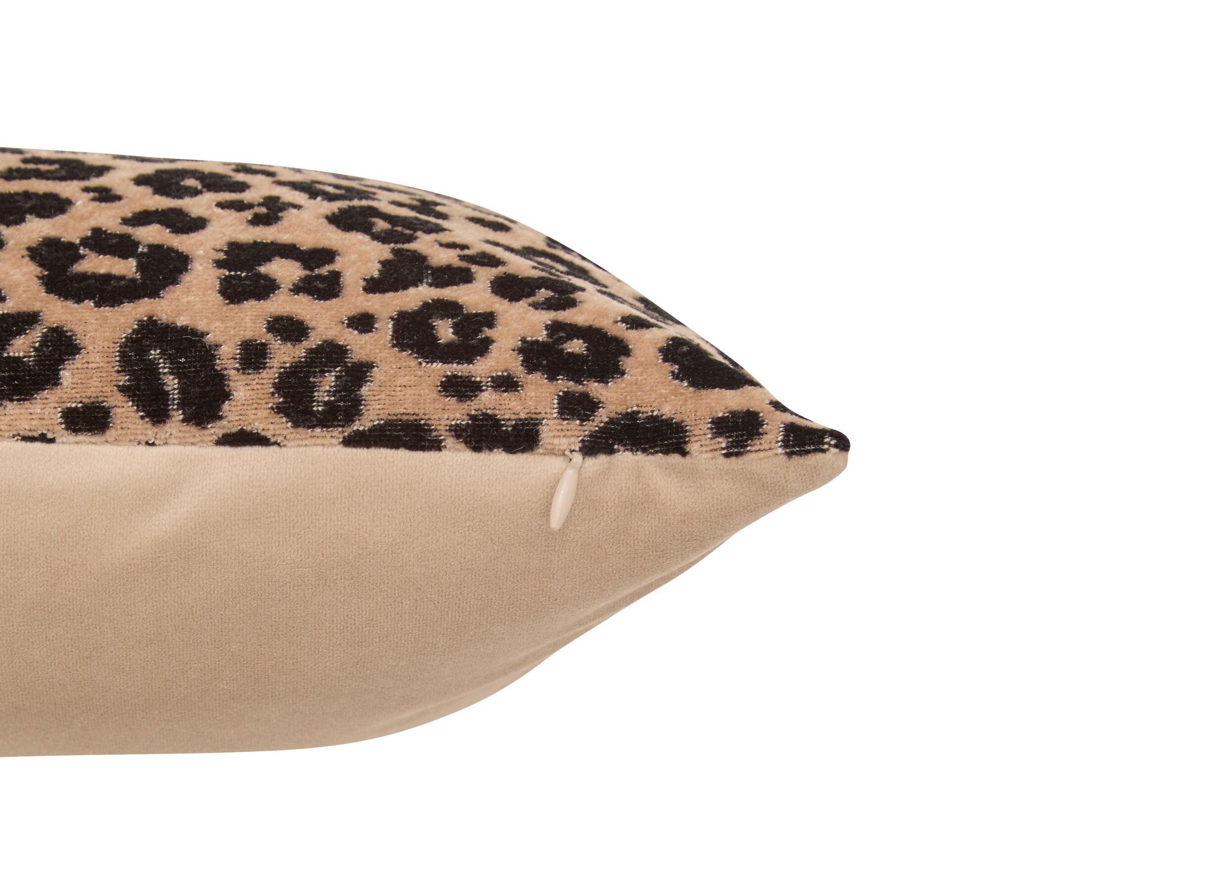 Detailfoto - Kussen Lynra 40x40cm - polyester - zwart & bruin