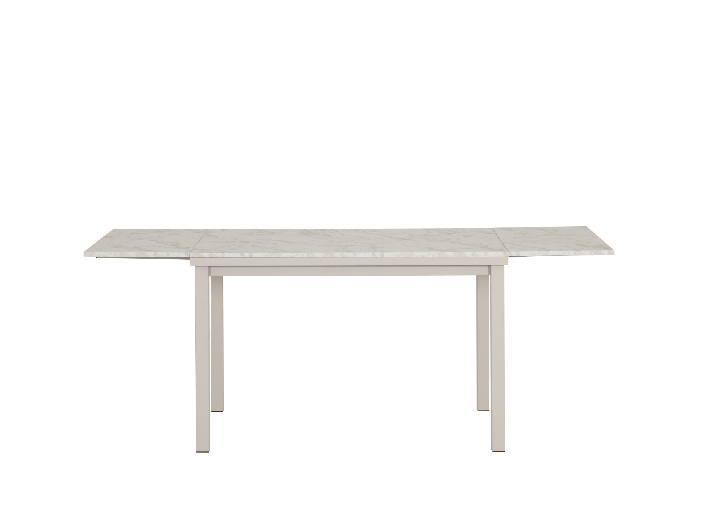 Aperçu - Table Vienna 120/200x80cm - décor - carrara creamy & sable