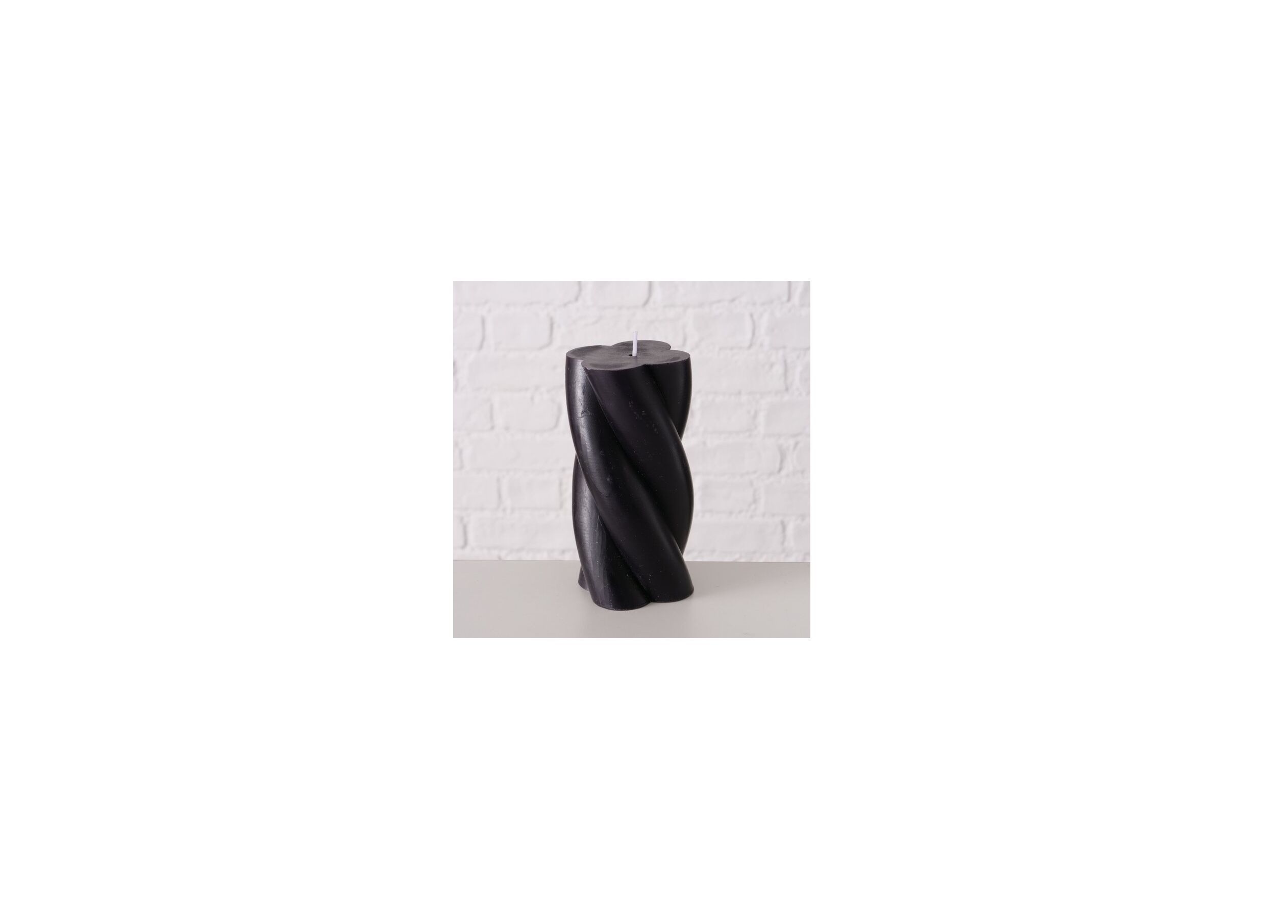 Aperçu - Bougie Twist noir blanc gris