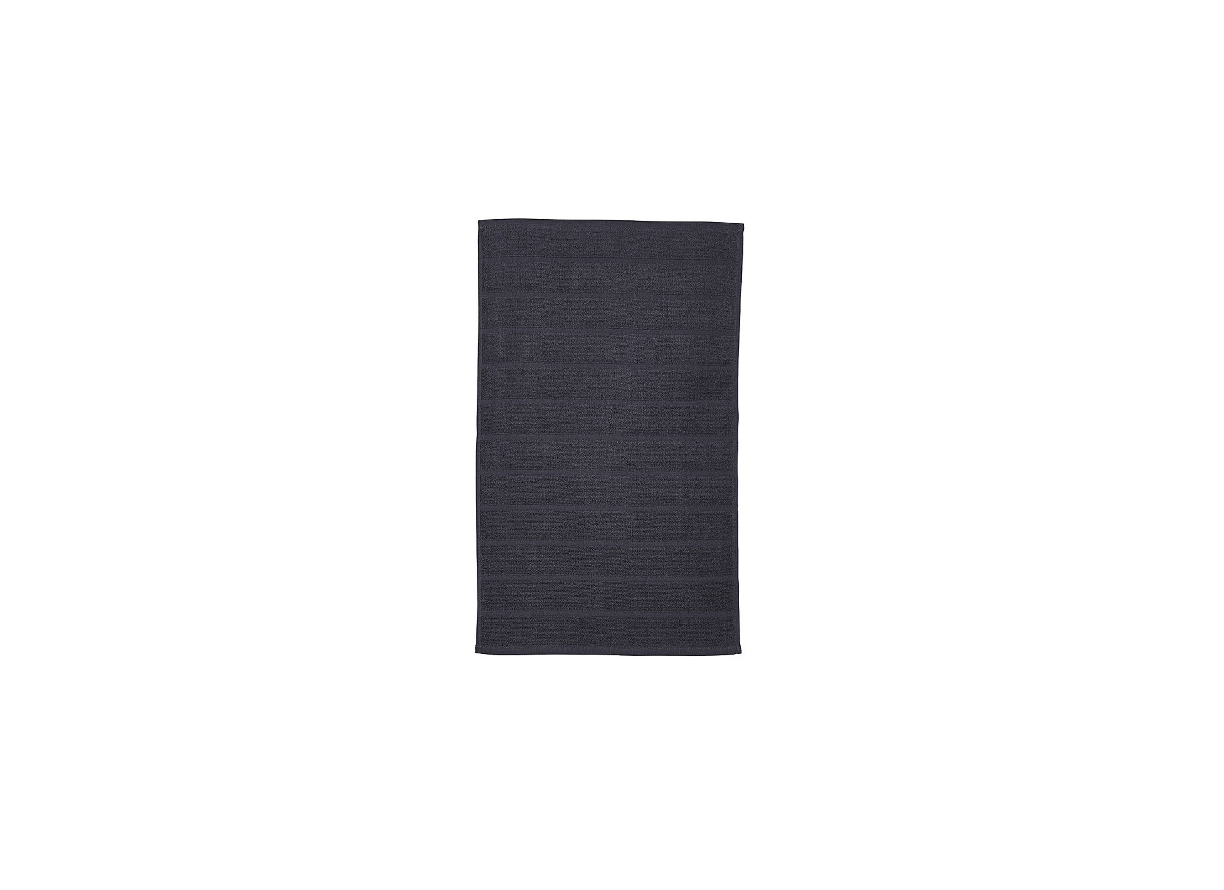 Tapis de bain Essential 50x80cm fusain - Tapis de bain Essential 50x80cm fusain