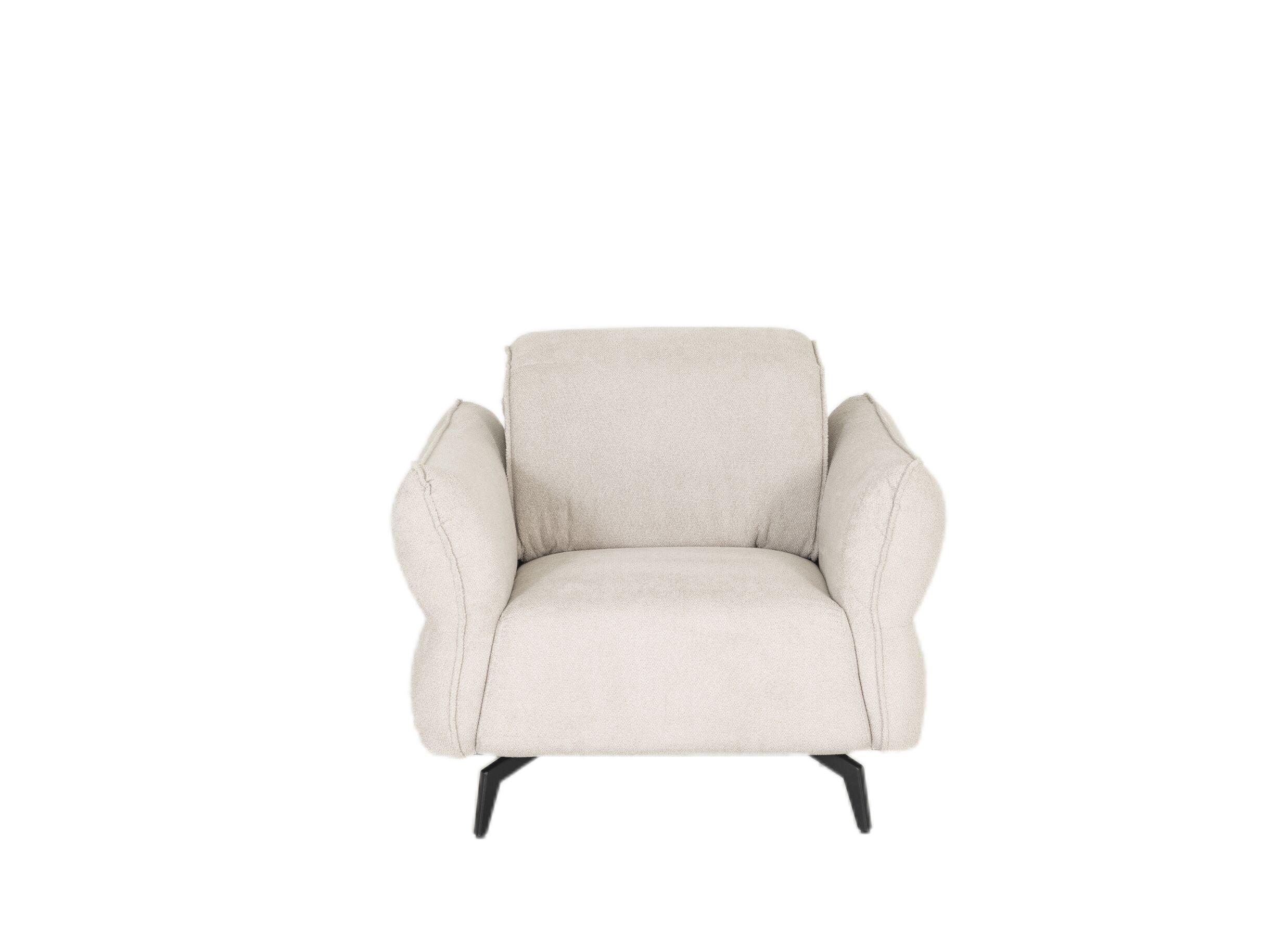 Overzichtsfoto - Zetel Lando 1-zit - stof - off white