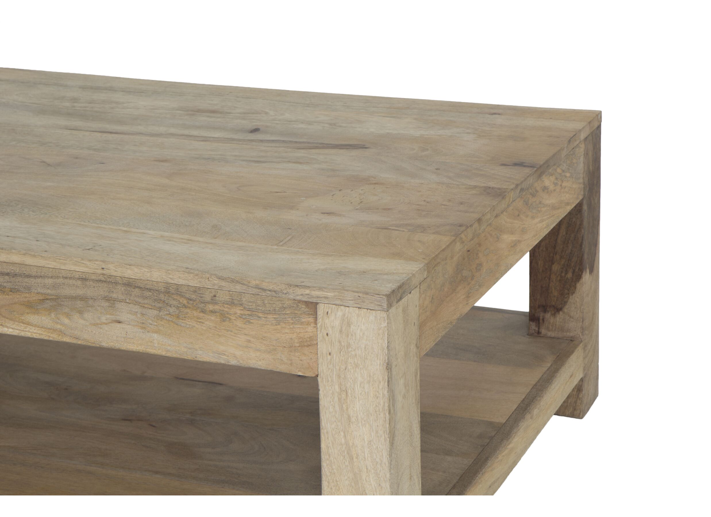 Table basse Faust 123x75cm - mangue massif - naturel