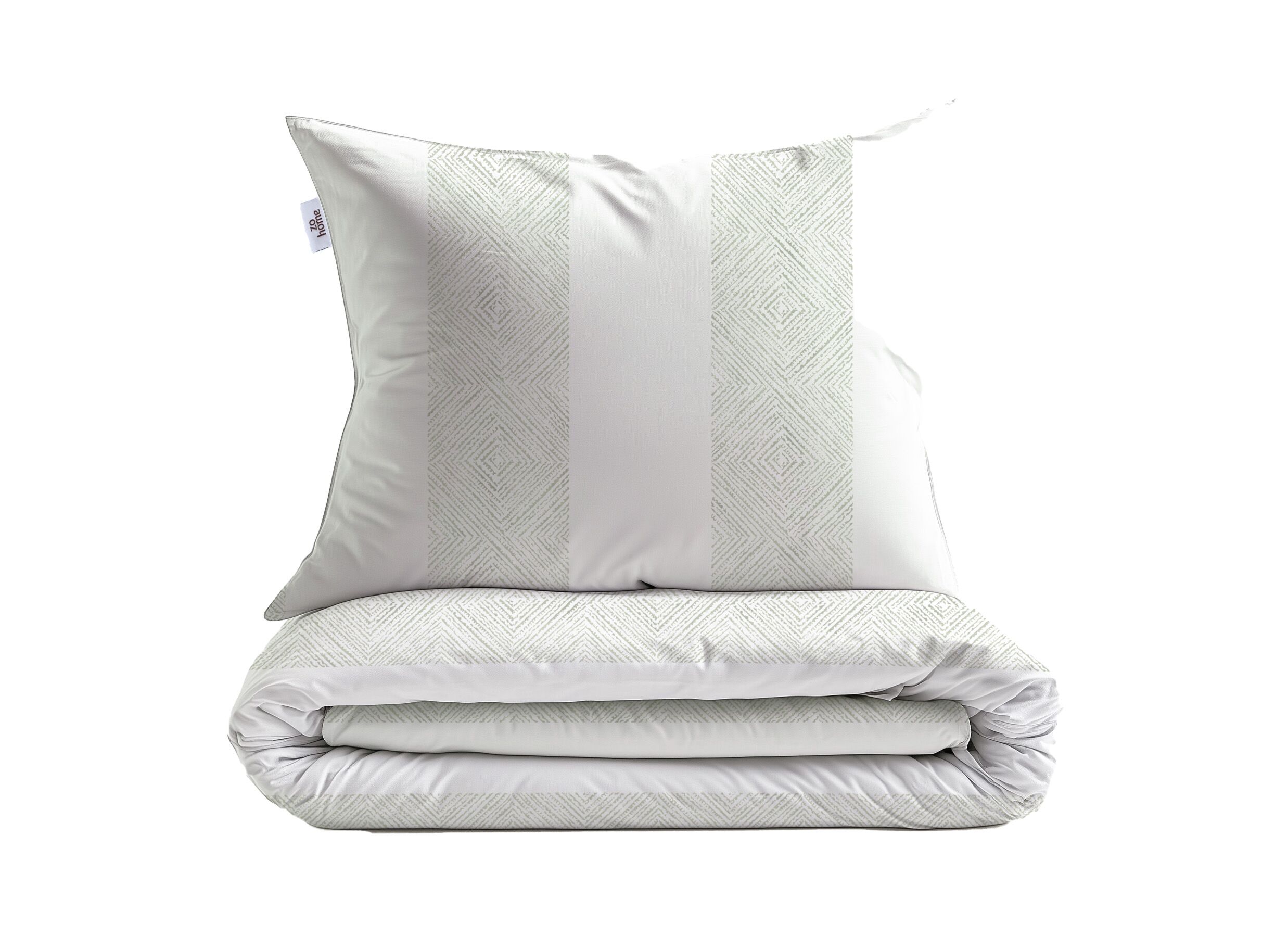 Aperçu - Housse de couette 260x220cm - satin de coton - foam green