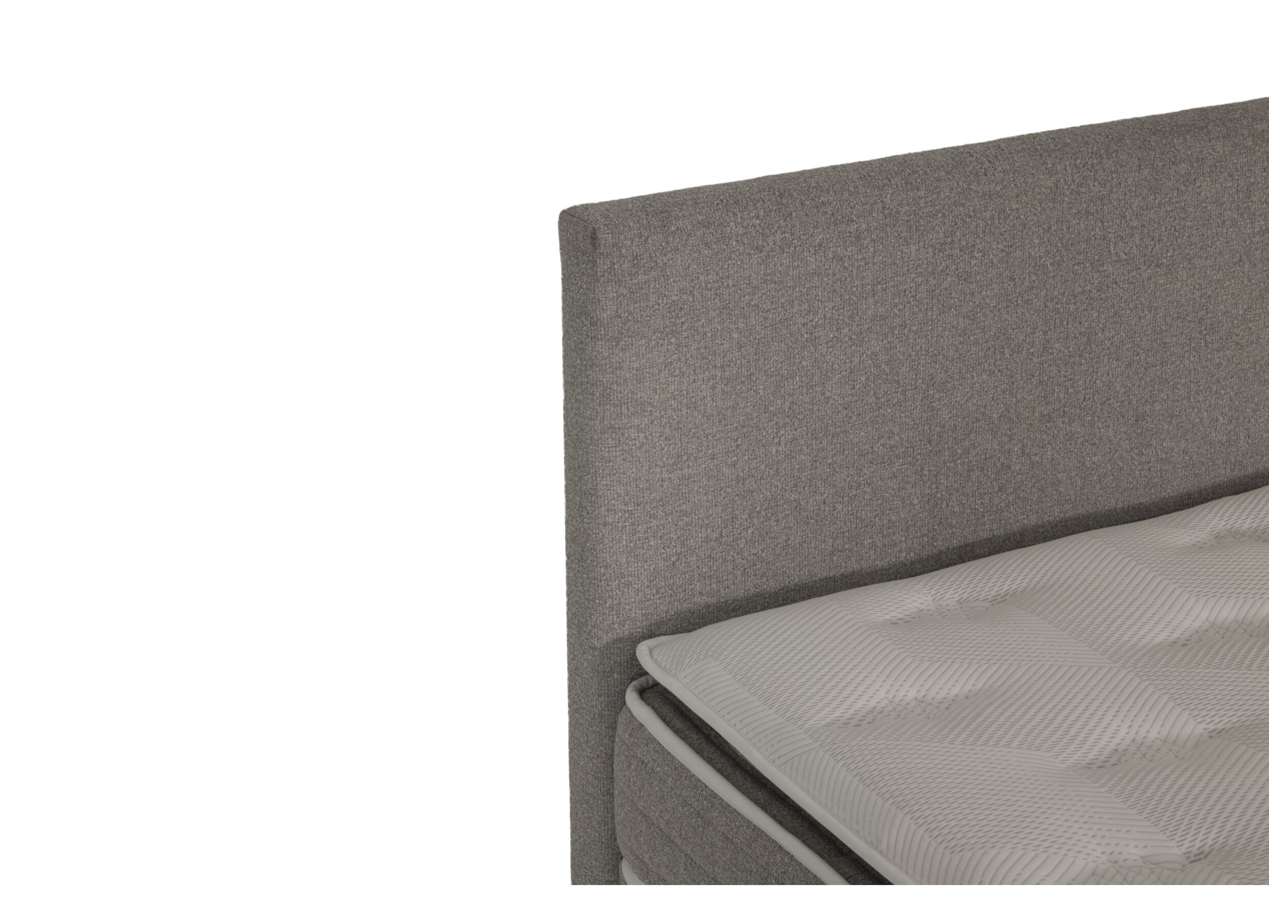 Detailfoto - Bedbox City 90x200cm - stof - lichtgrijs met opbergruimte