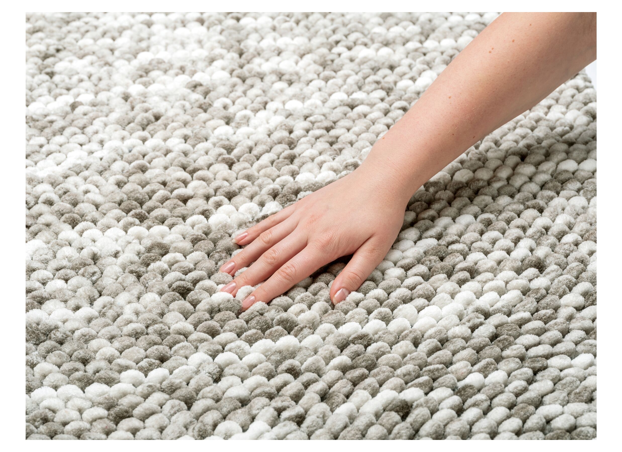 Foto ambiance - Tapis de bain Urdu 60x90cm taupe