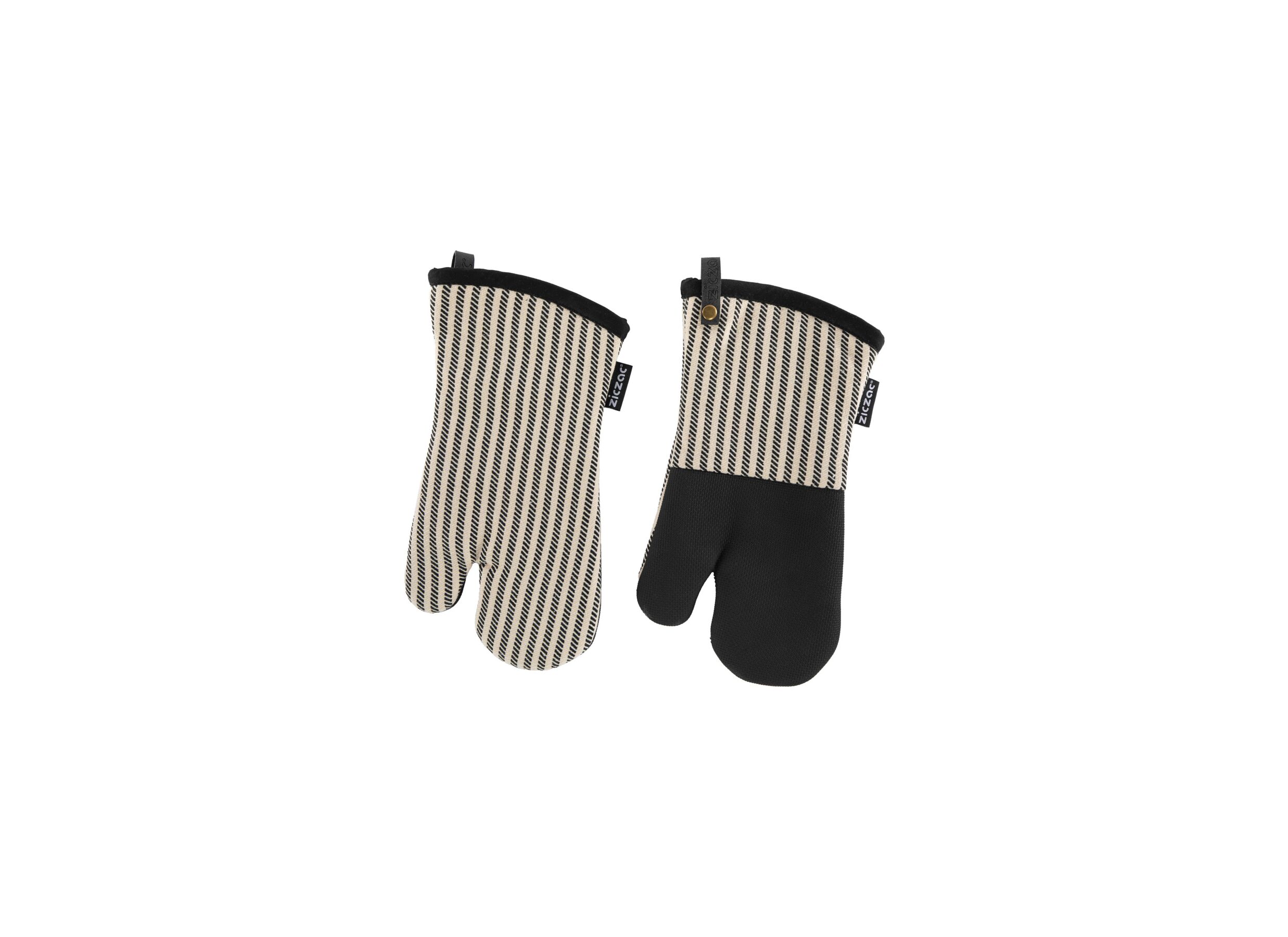 Plus Important - Gant isolant Toledo 33x17cm - coton & fibre de polyester - noir lot de 2