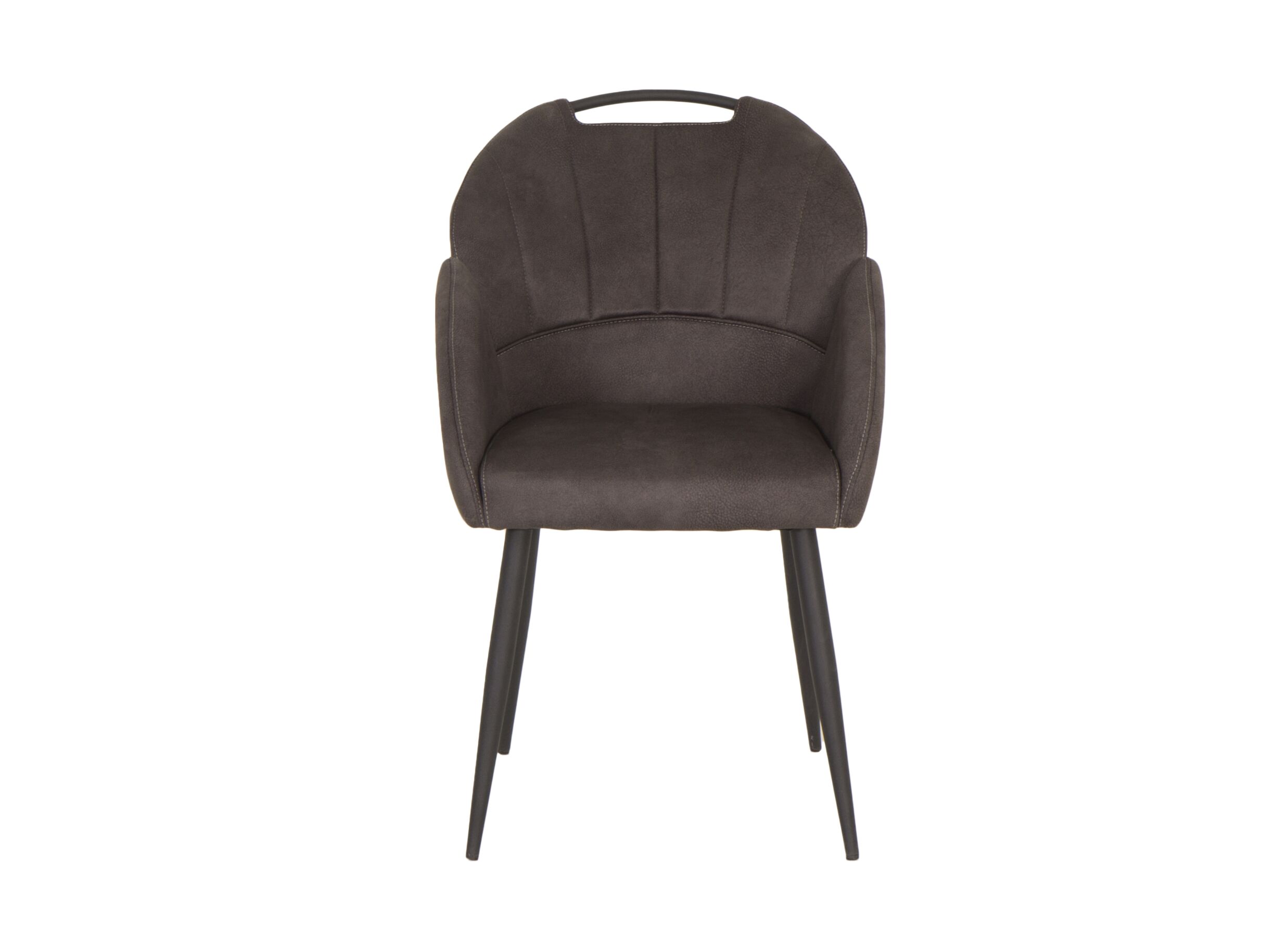 Chaise coque ST2005 55x60x87,5cm - tissu - anthracite