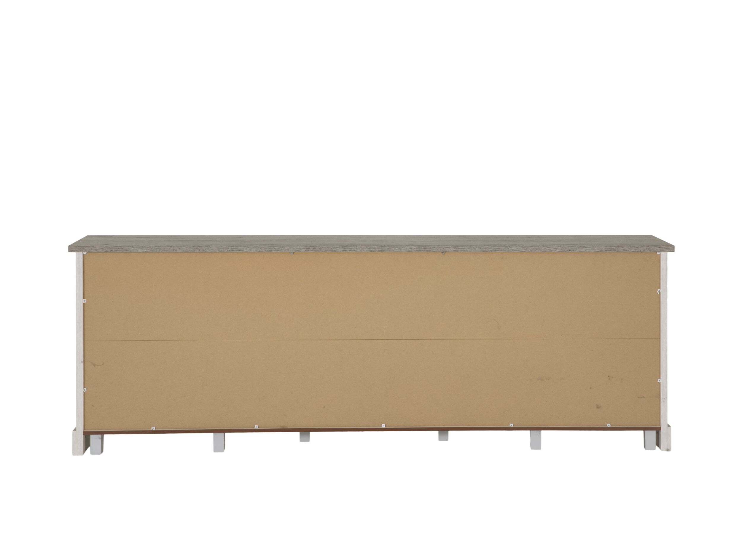 Overzichtsfoto - Dressoir 259cm - meubelplaat - lariks & bruine eik