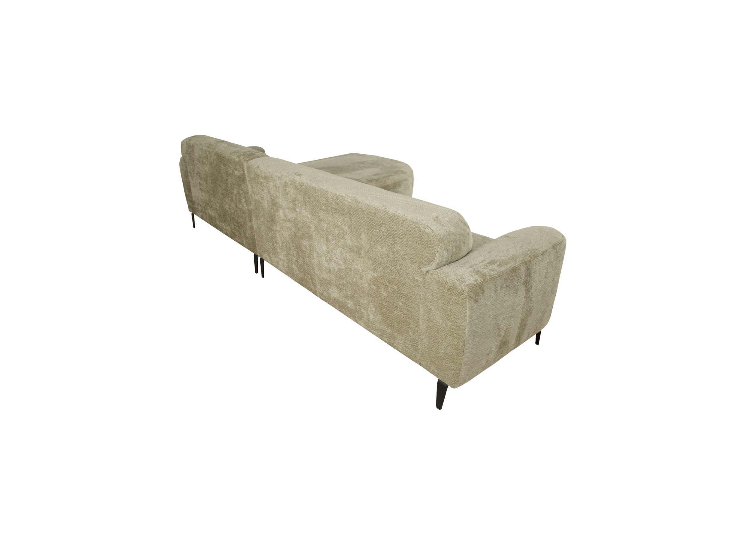 Aperçu - Canapé d'angle Leif 332x207cm - tissu - vert