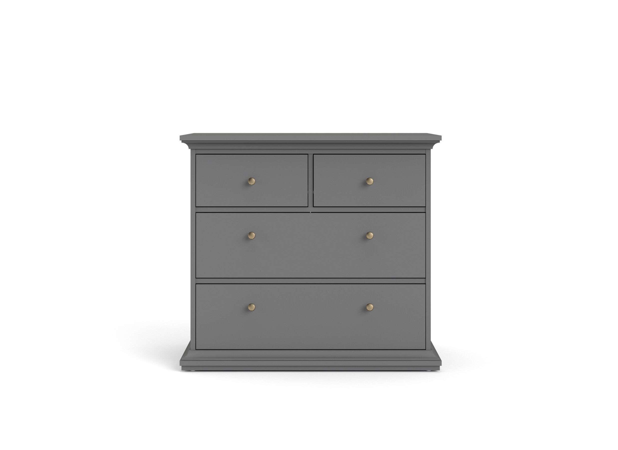 Aperçu - Commode Paris 97x49x87cm décor - gris mat