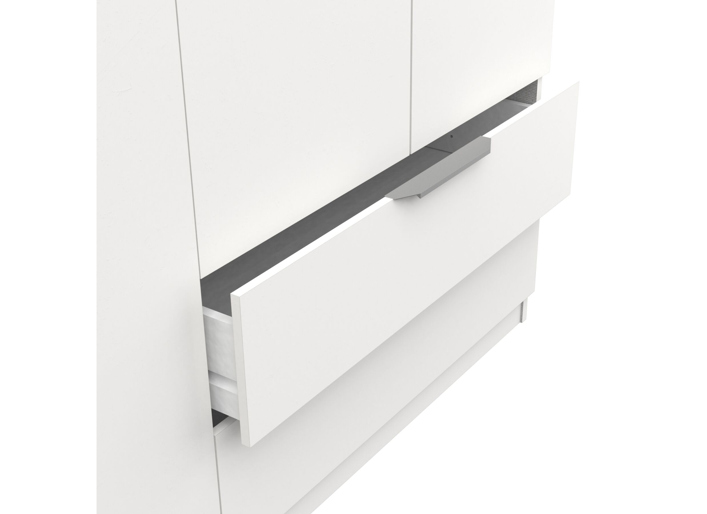 Garde-robe Ghost 157cm - décor - blanc