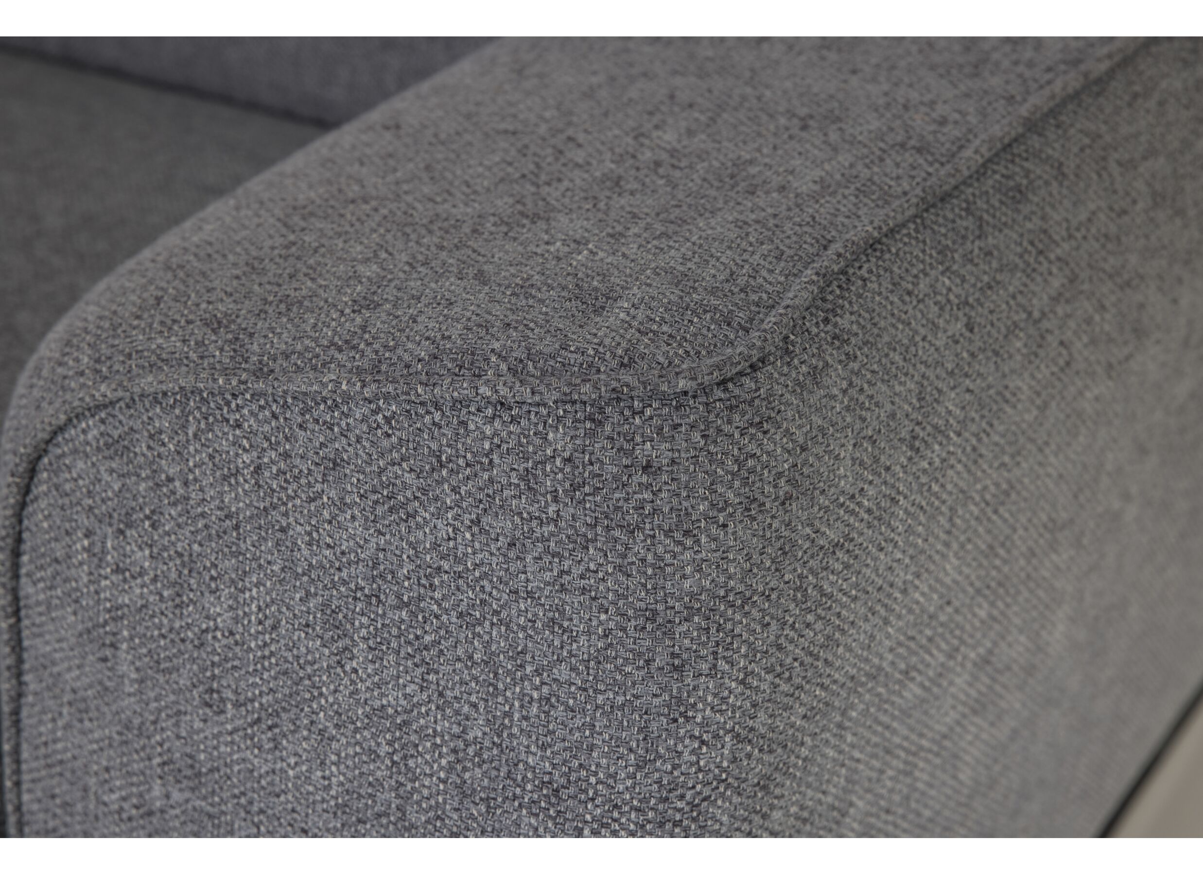 Detailfoto - Hoeksalon Milton 238x302cm - stof - castle 153 grijs met relax