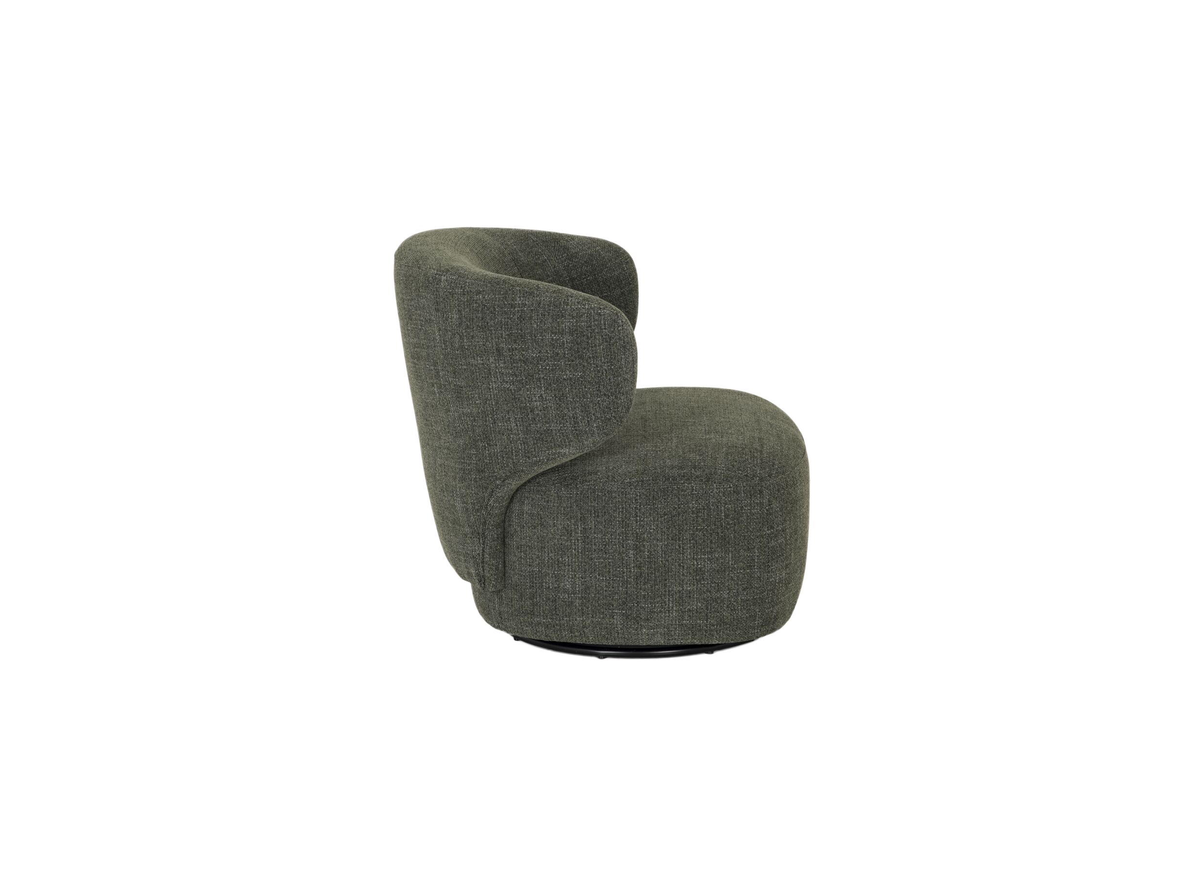 Overzichtsfoto - Draaifauteuil 80x81x70cm - katoen - chacha groen