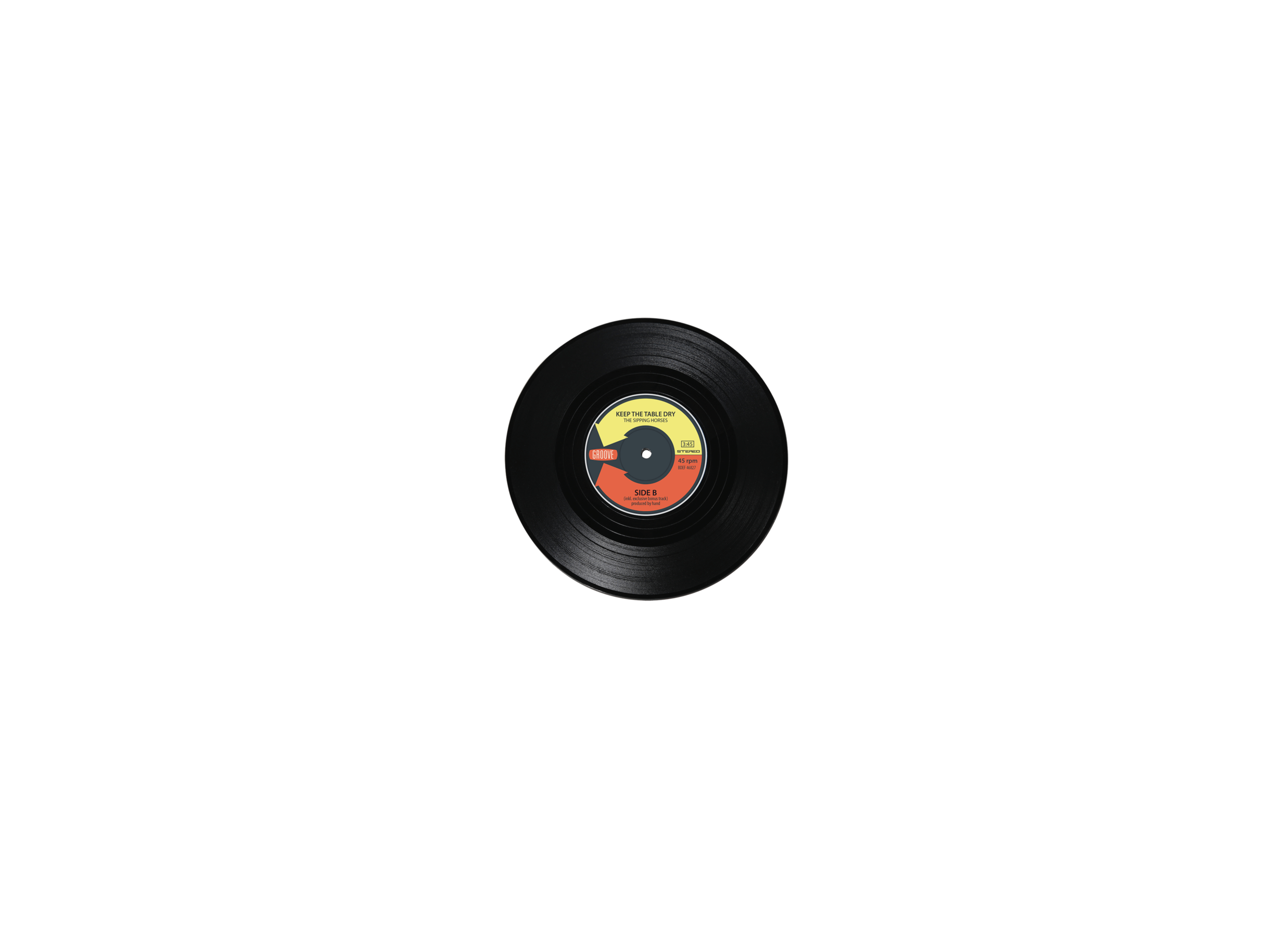 Detailfoto - Onderzetters voor glazen Vinyl Ø11cm set van 4