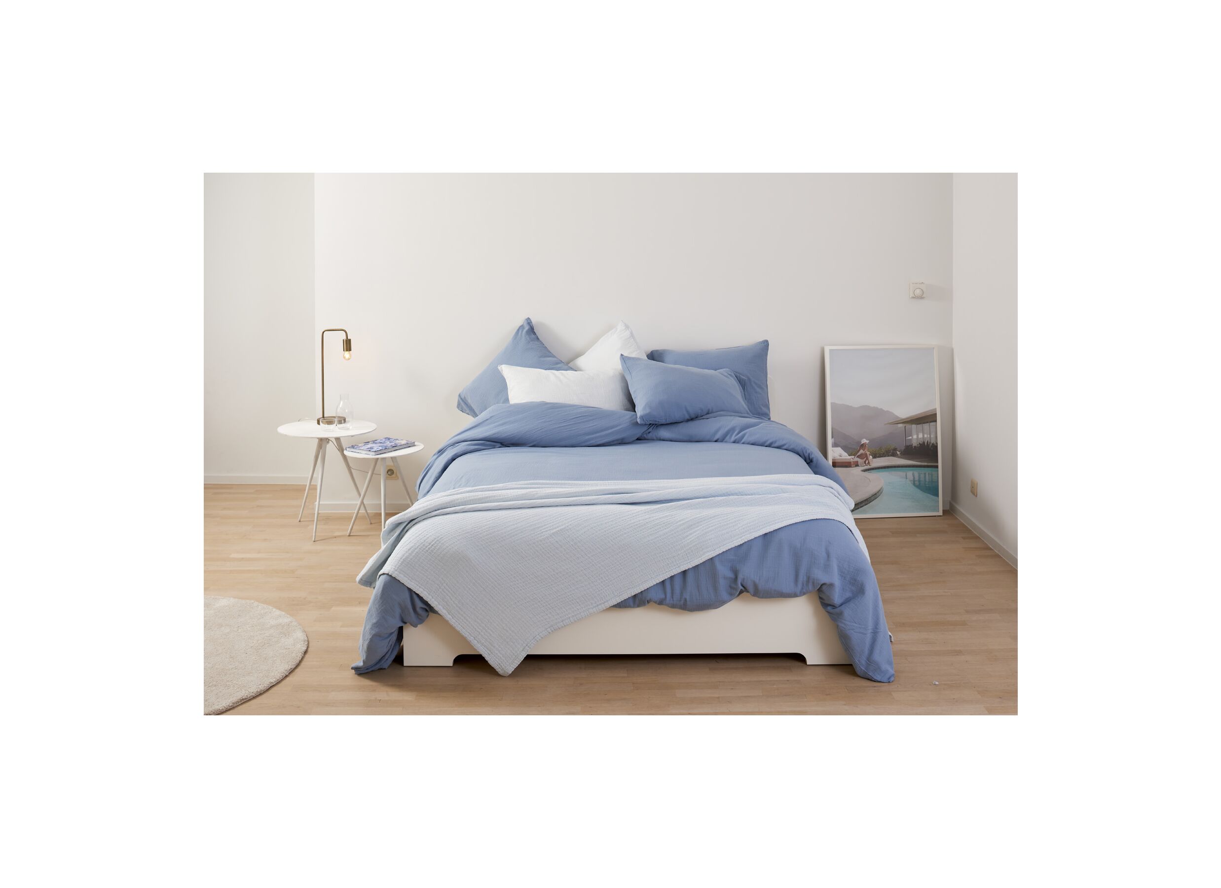 Aperçu - Housse de couette 240x200/220cm - tétra coton - jeans