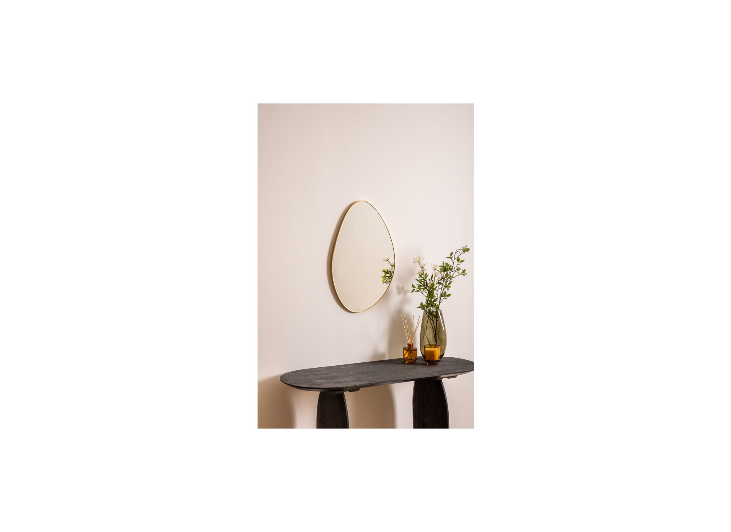 Foto ambiance - Miroir Roman 40x60cm - MDF & verre - or