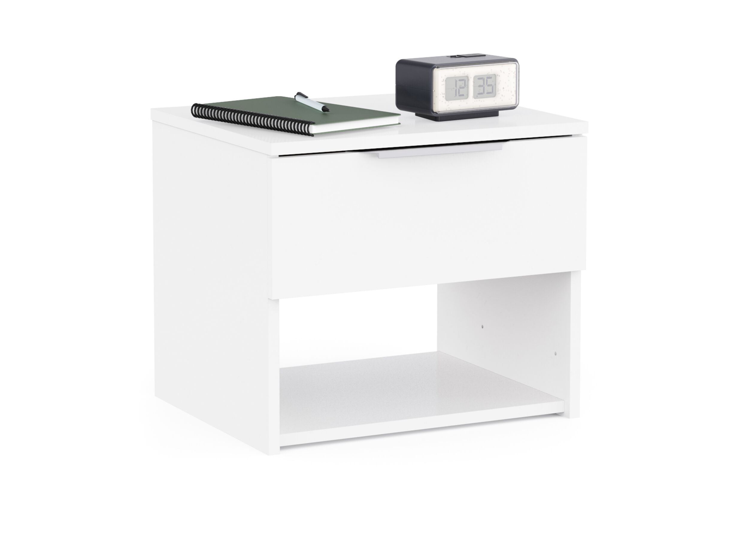 Overzichtsfoto - Nachtkastje Michigan 44x37x38cm - decor - wit