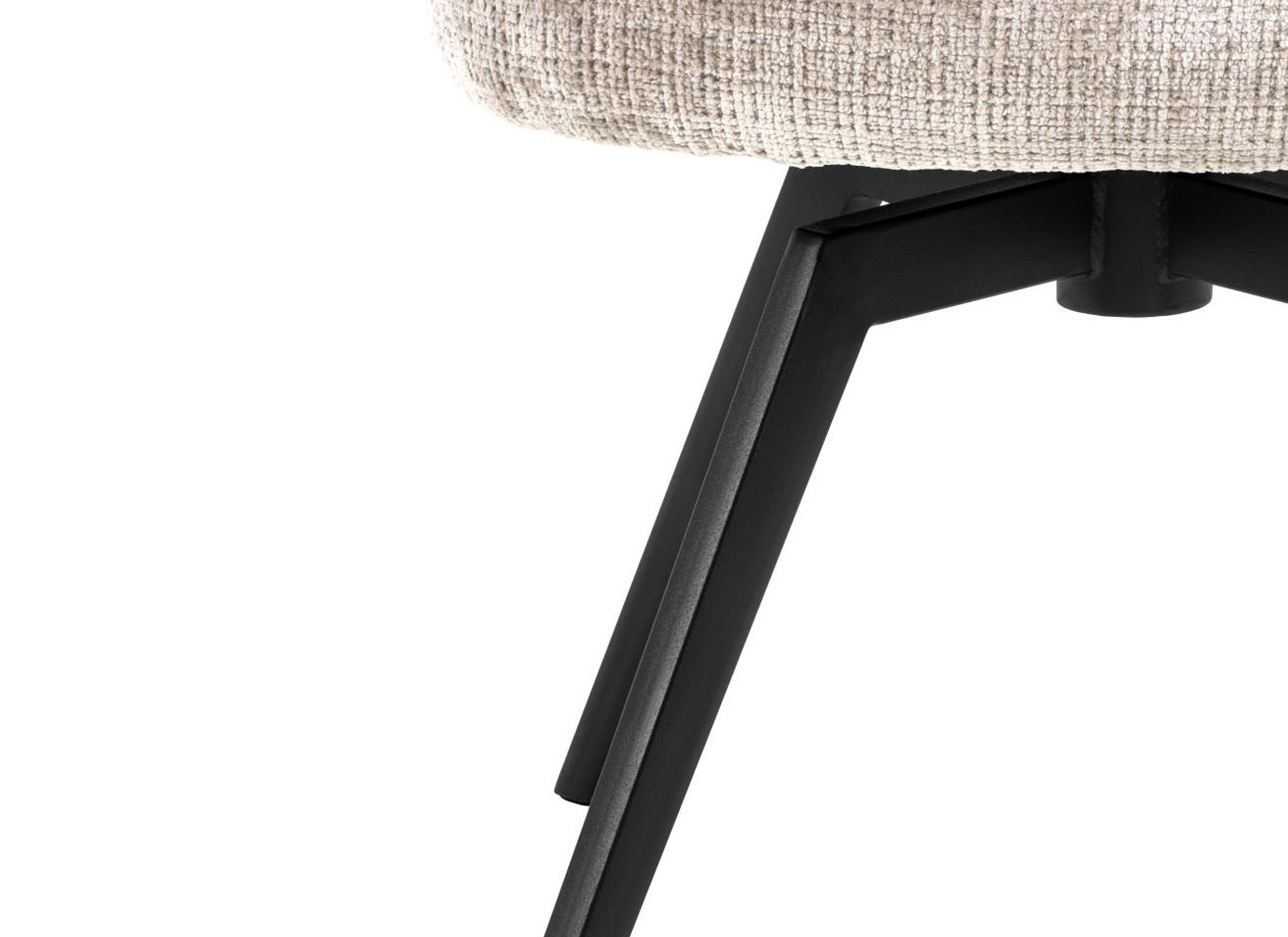 Detail - Chaise pivotante tissu - beige