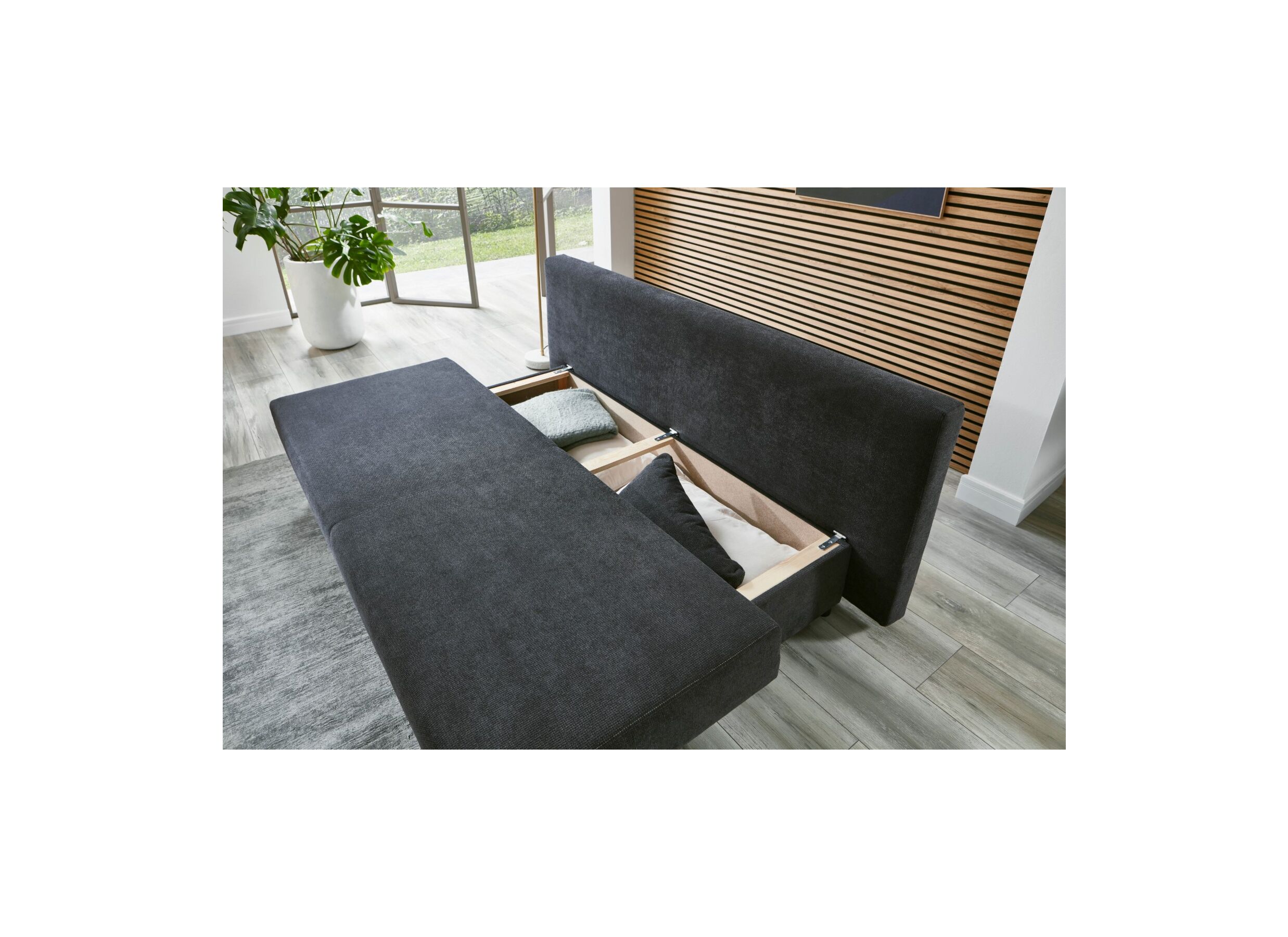 Zetelbed Grenoble 2 persoons stof antraciet