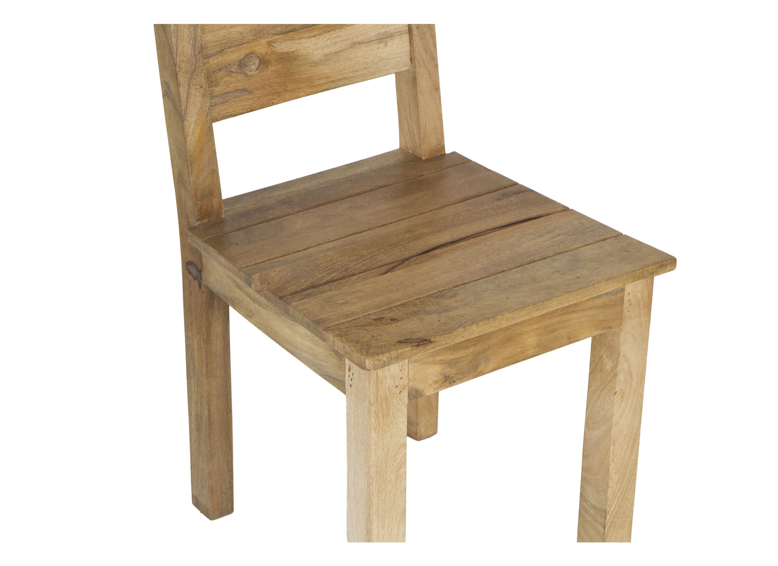Chaise Mandalay 45x45x99cm - mangue massif - naturel