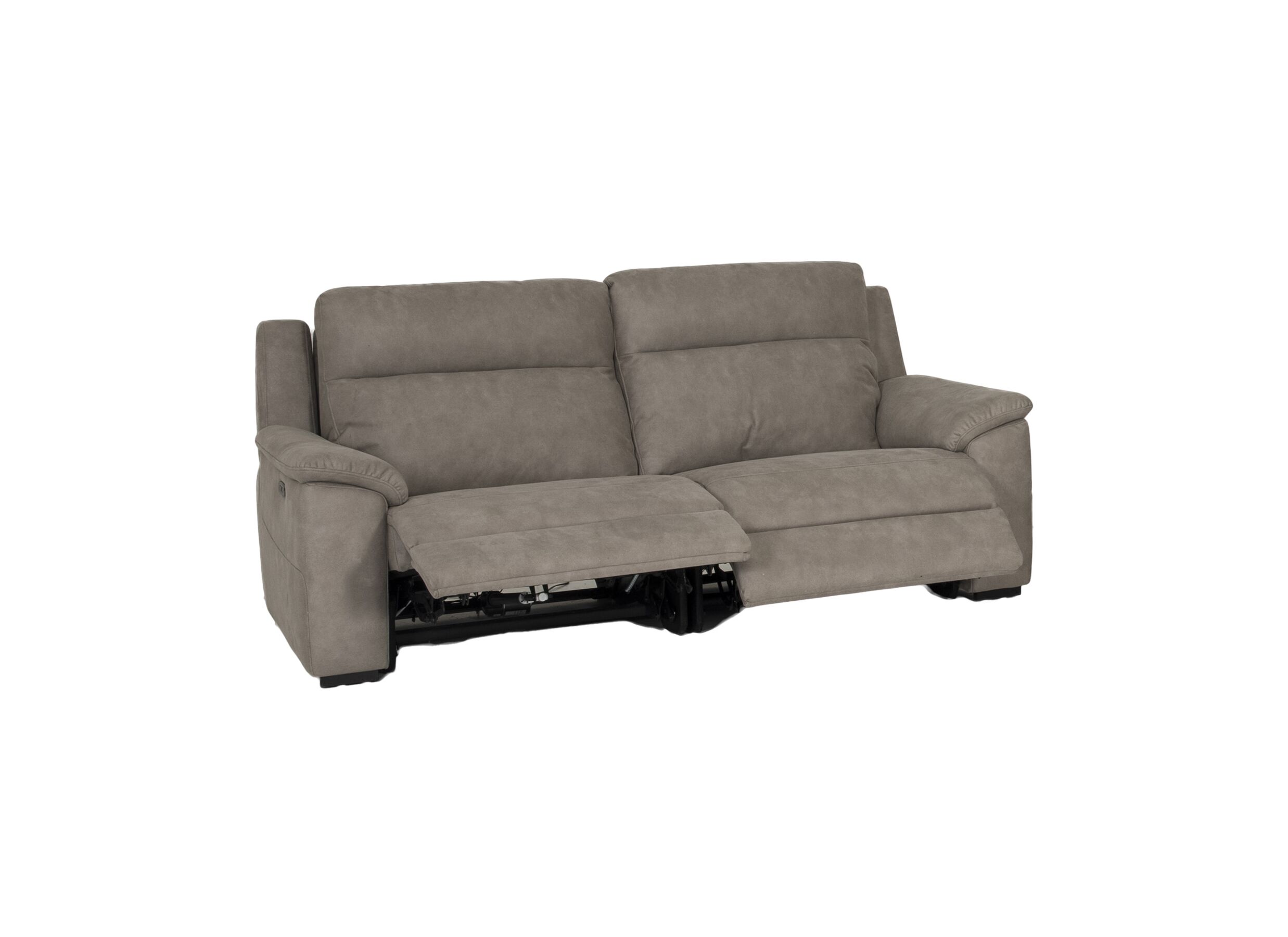 Zetel Grande 3-zit - stof - grijs met relax