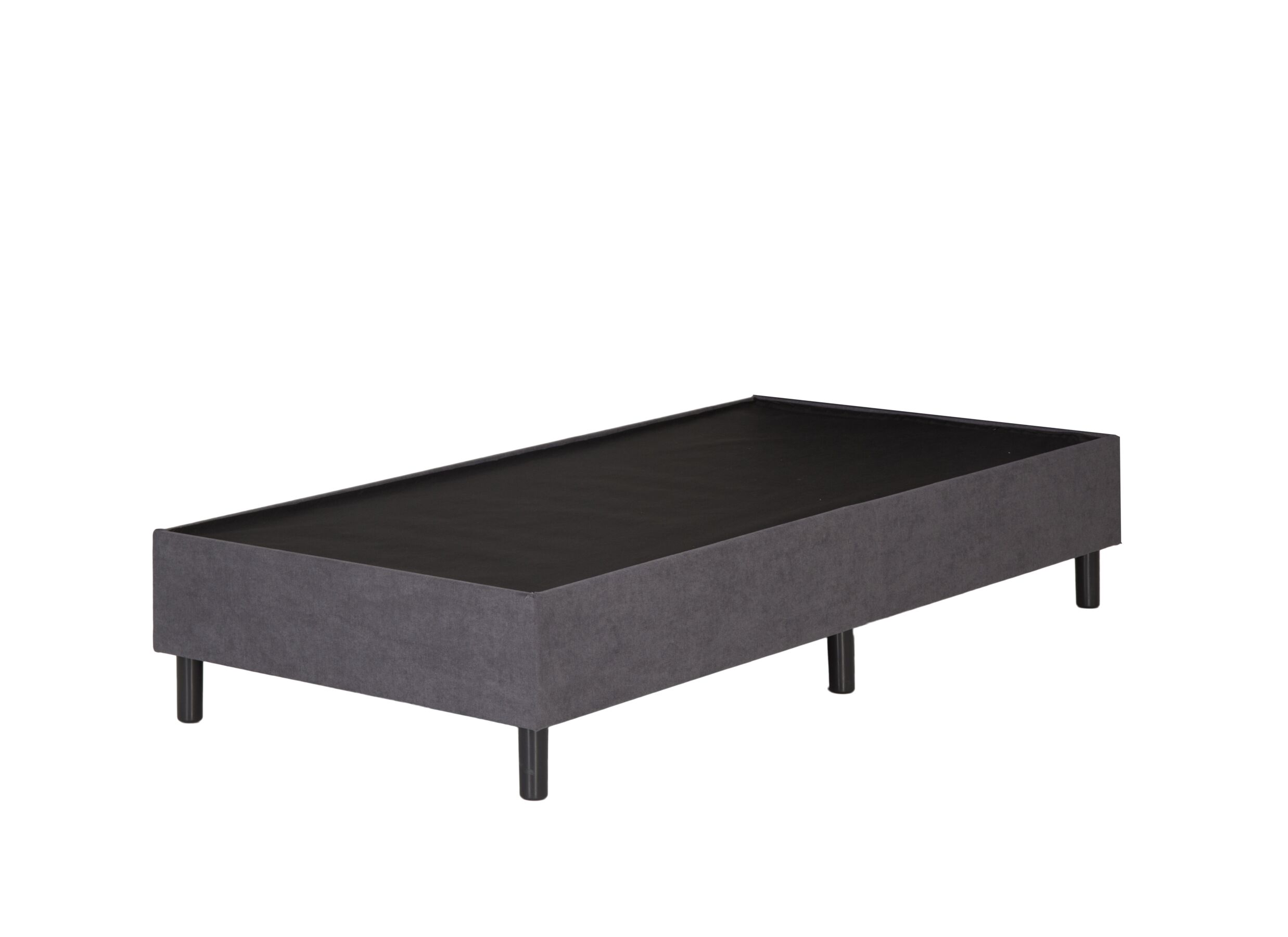 Lit box Koh 90x200cm tissu gris