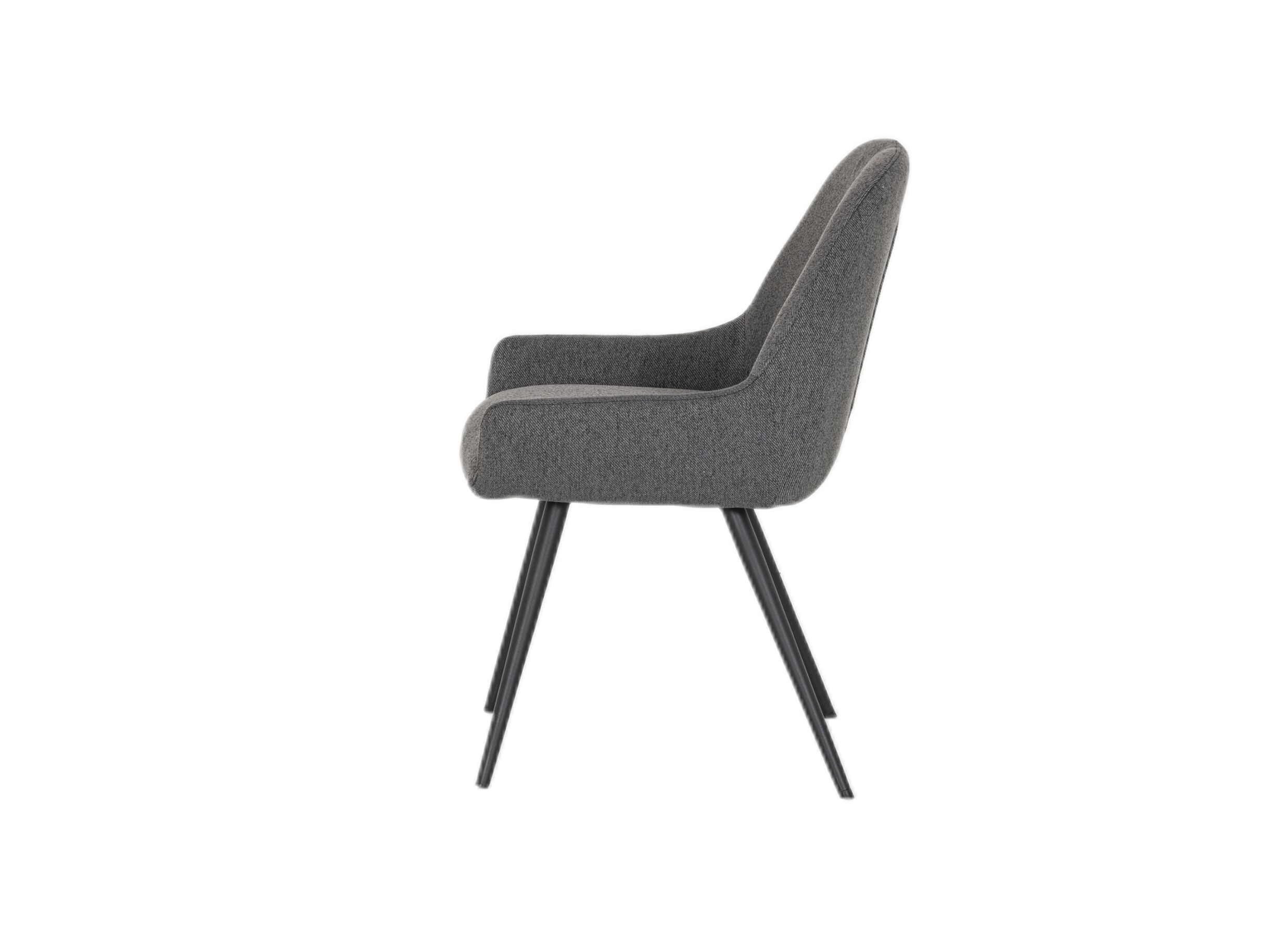 Aperçu - Chaise House 53x61,5x86,5cm - tissu - gris