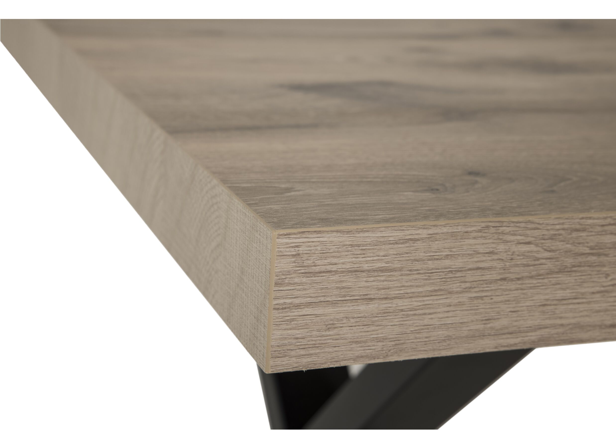 Detail - Table Stefan 230x100cm - film décoratif - canyon oak