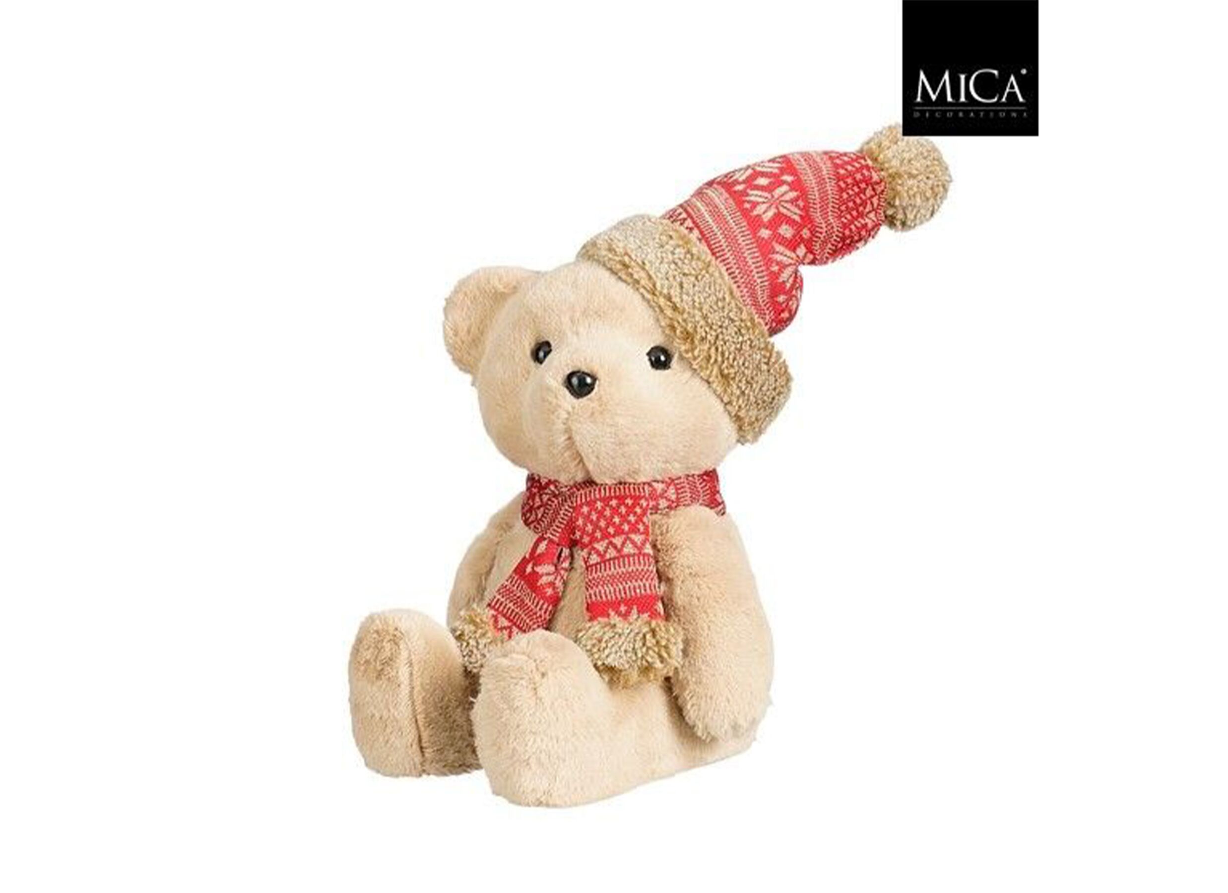 Plus Important - Peluche L'ours de Noël H24cm