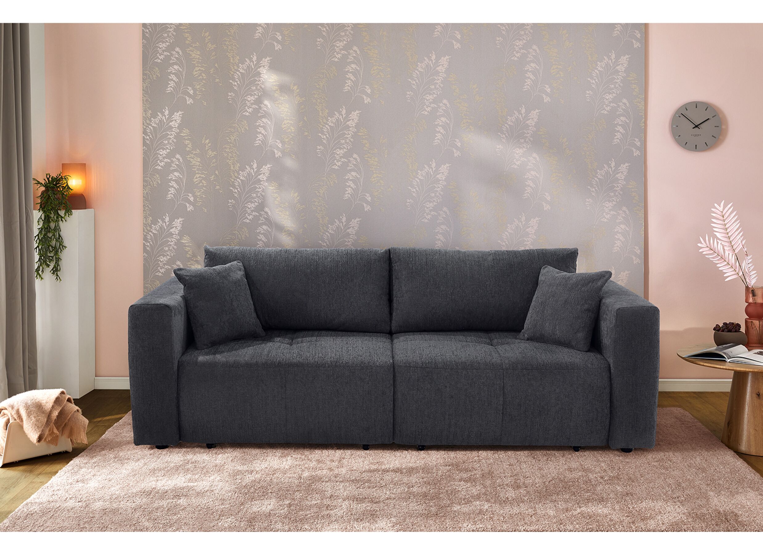 Sfeerfoto - Zetel Relax Bigsofa 4-zit - stof - chenil antraciet