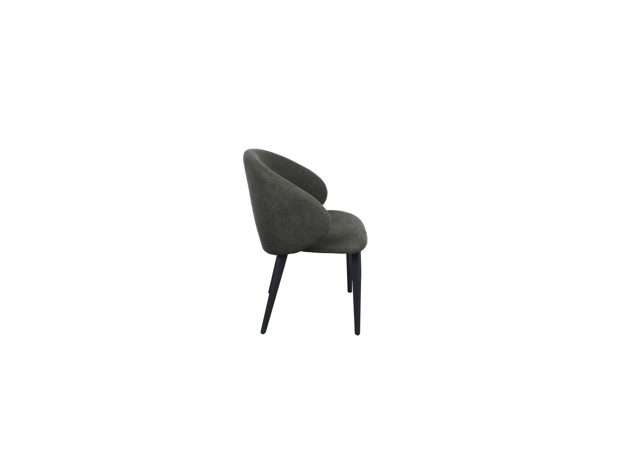 Stoel Andres 58,5x57x84cm - stof - groenbruin