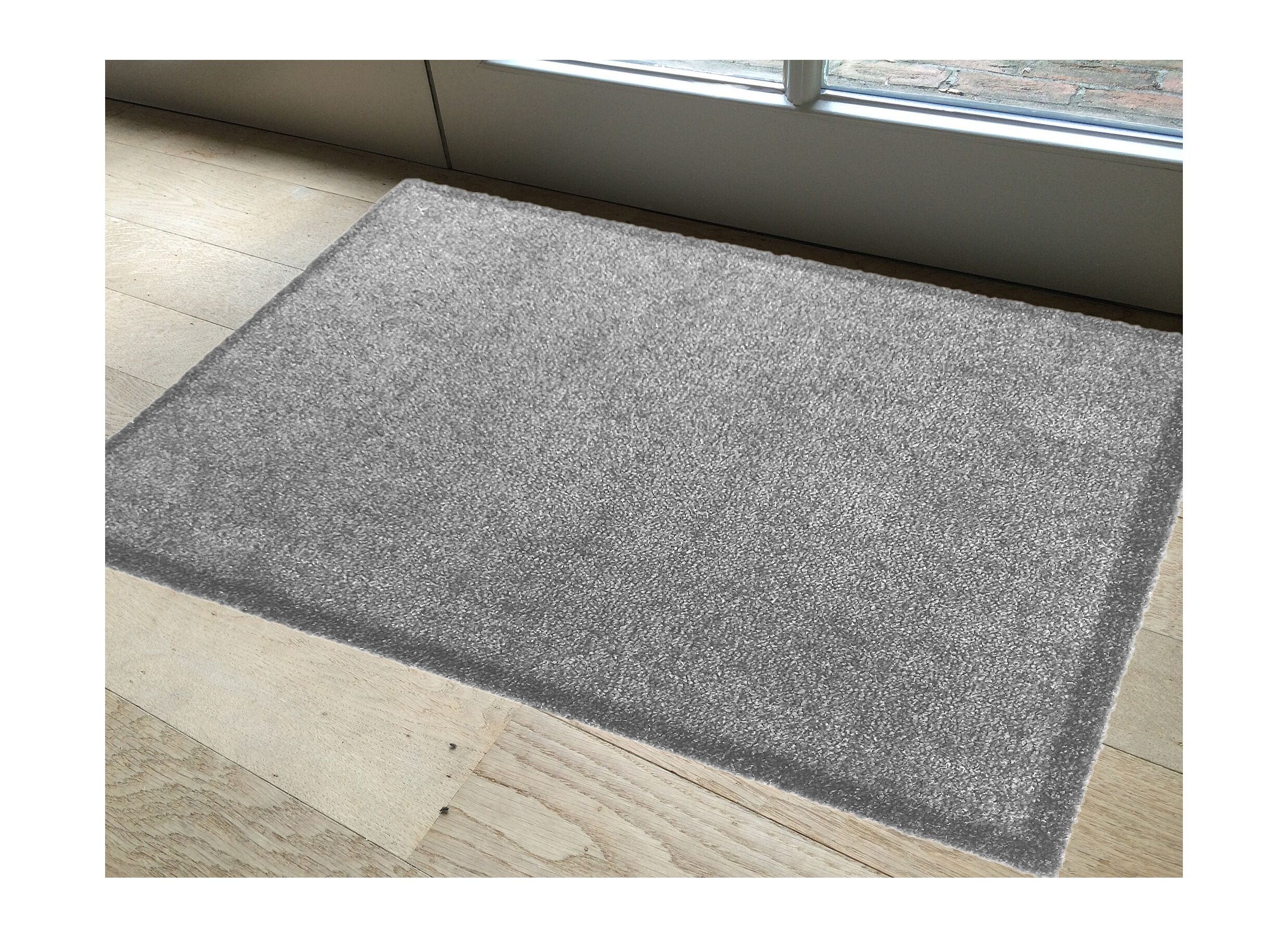 Sfeerfoto - Deurmat Eco-clean 90x67cm polyamide lichtgrijs