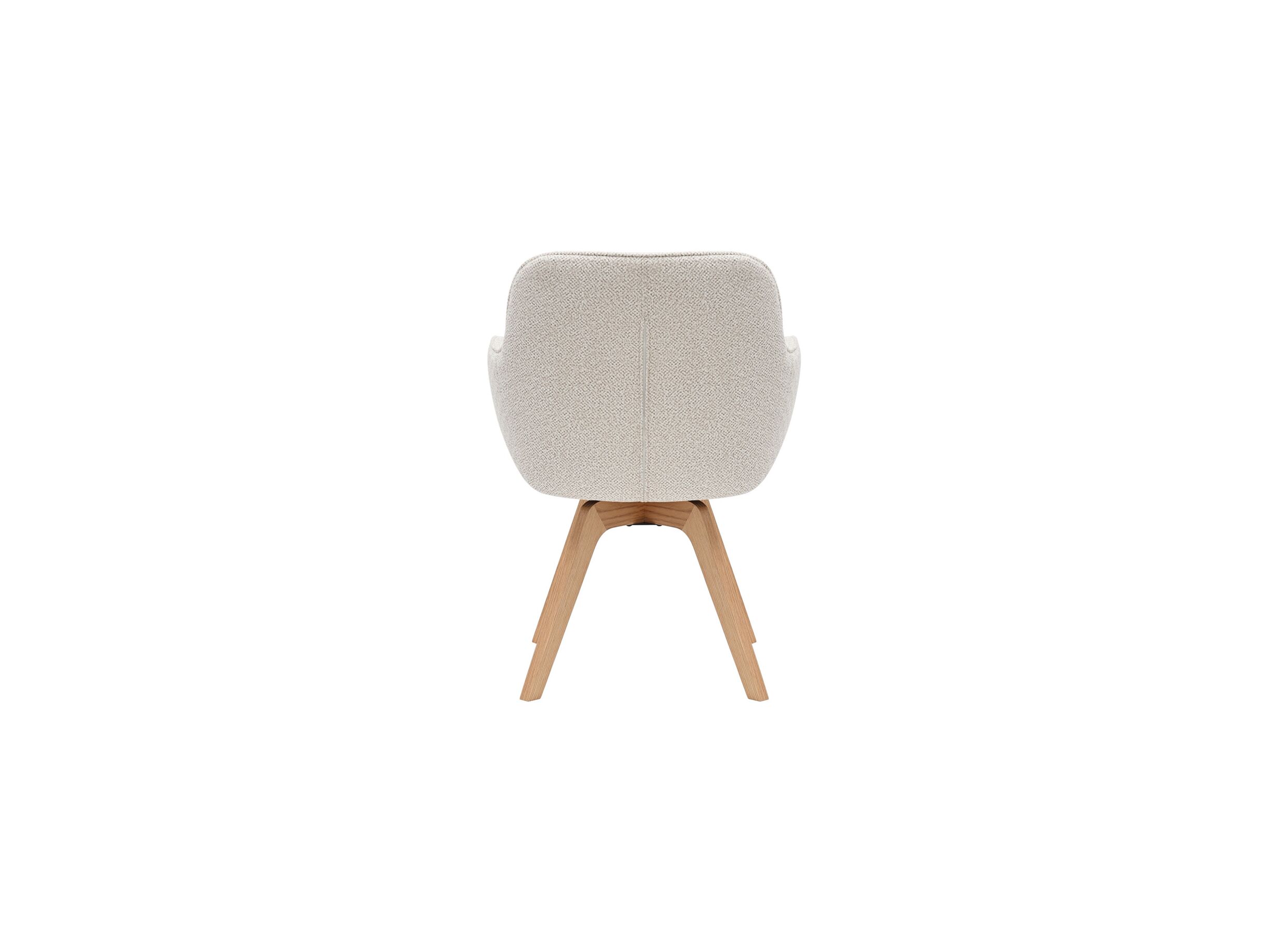 Aperçu - Chaise coque Tristan 63x62,5x86,5cm - fibre polyester - beige